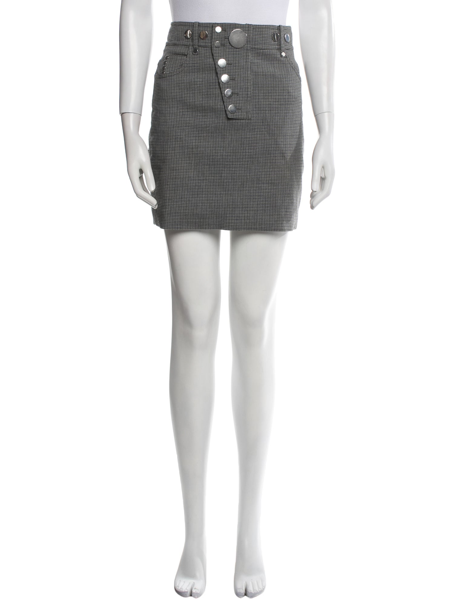 Alexander Wang Plaid Print Mini Skirt