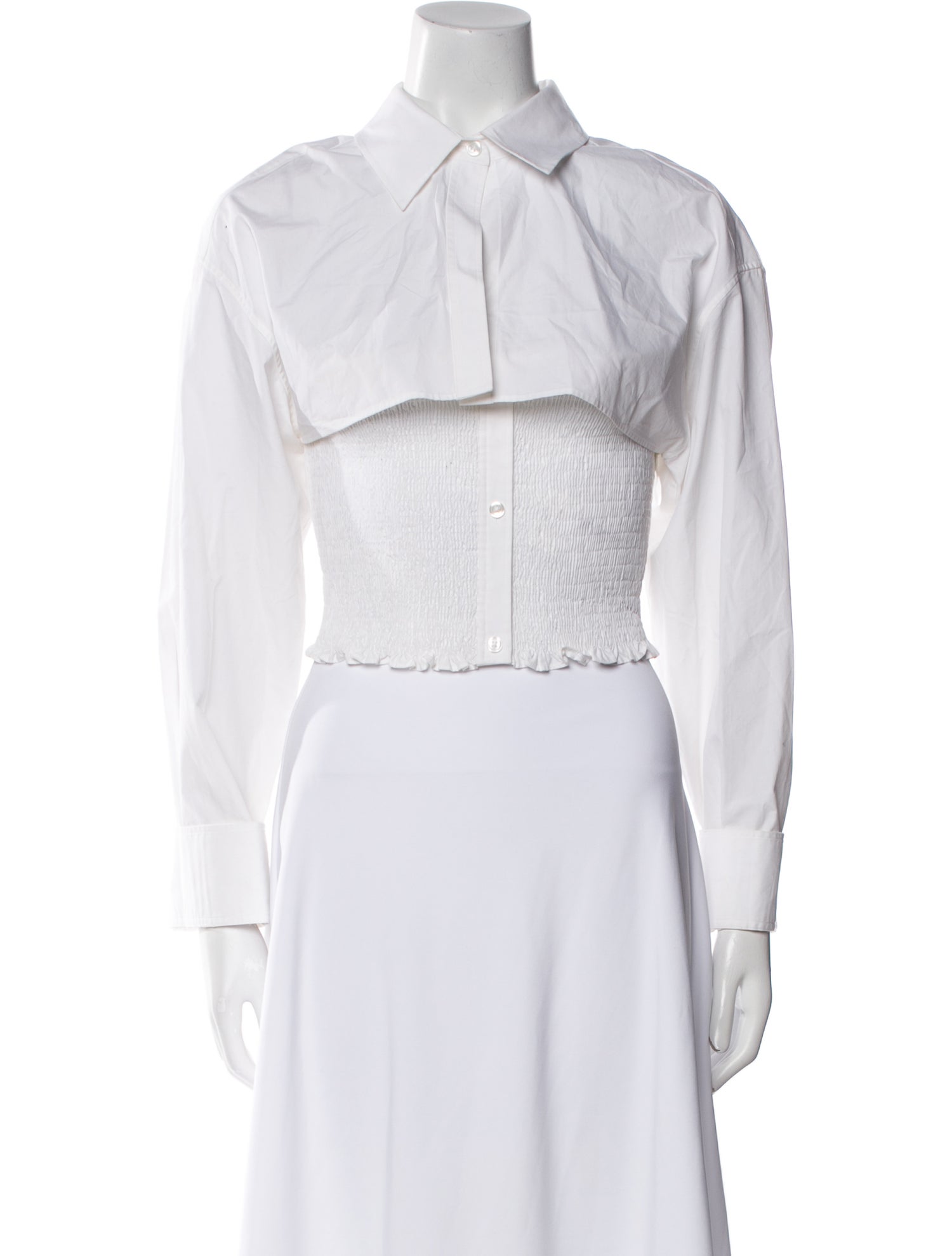 Alexander Wang Long Sleeve Crop Top