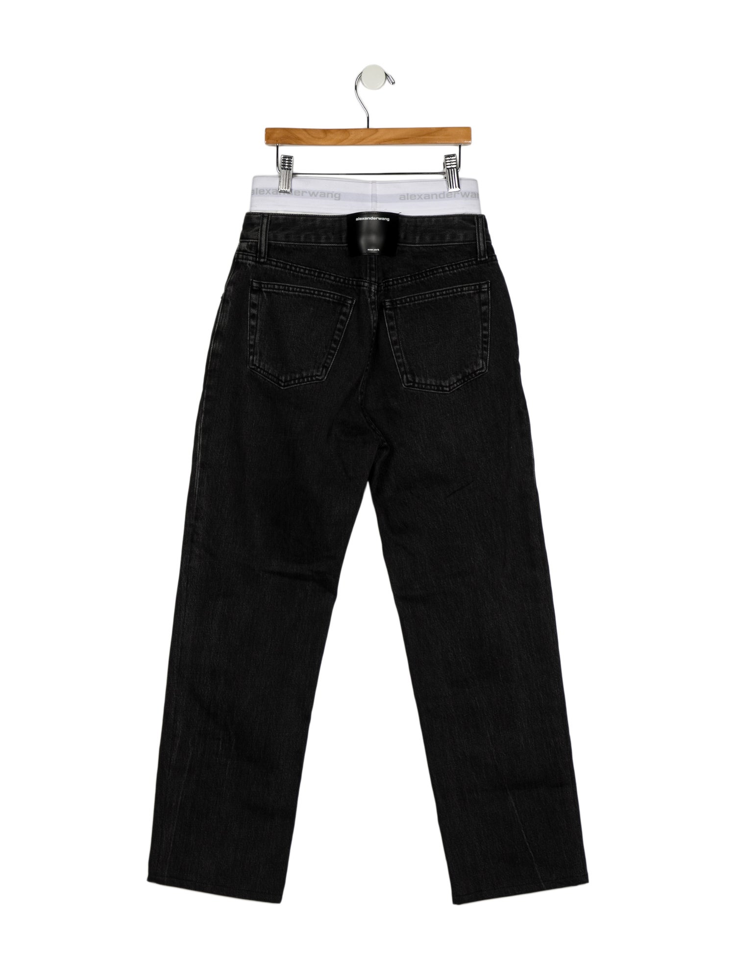 Alexander Wang Mid-Rise Straight Leg Jeans