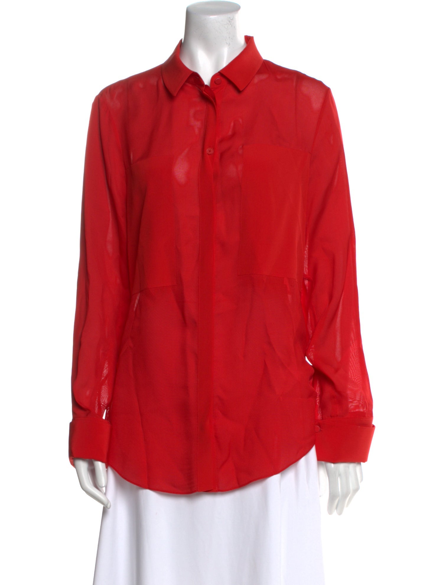 Alexander Wang Long Sleeve Button-Up Top