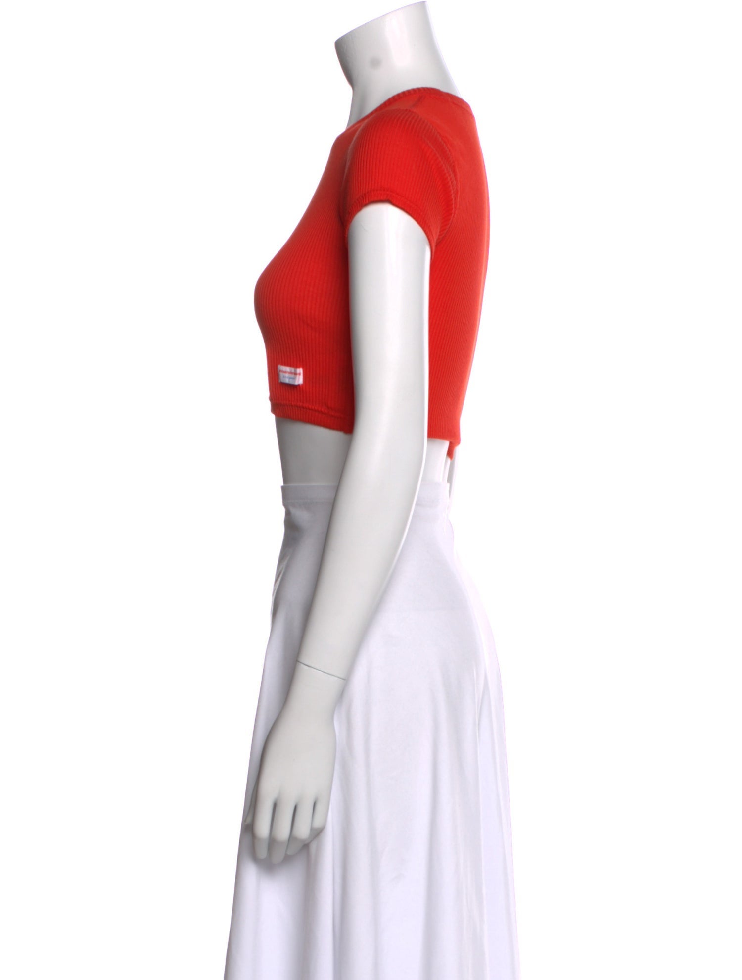 Alexander Wang Crew Neck Short Sleeve Crop Top w/ Tags