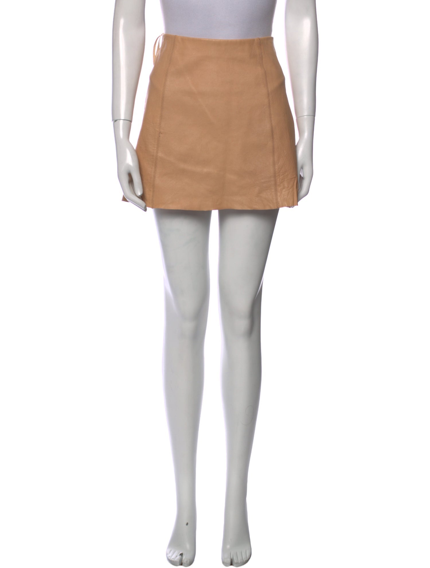 T by Alexander Wang Leather Mini Skirt