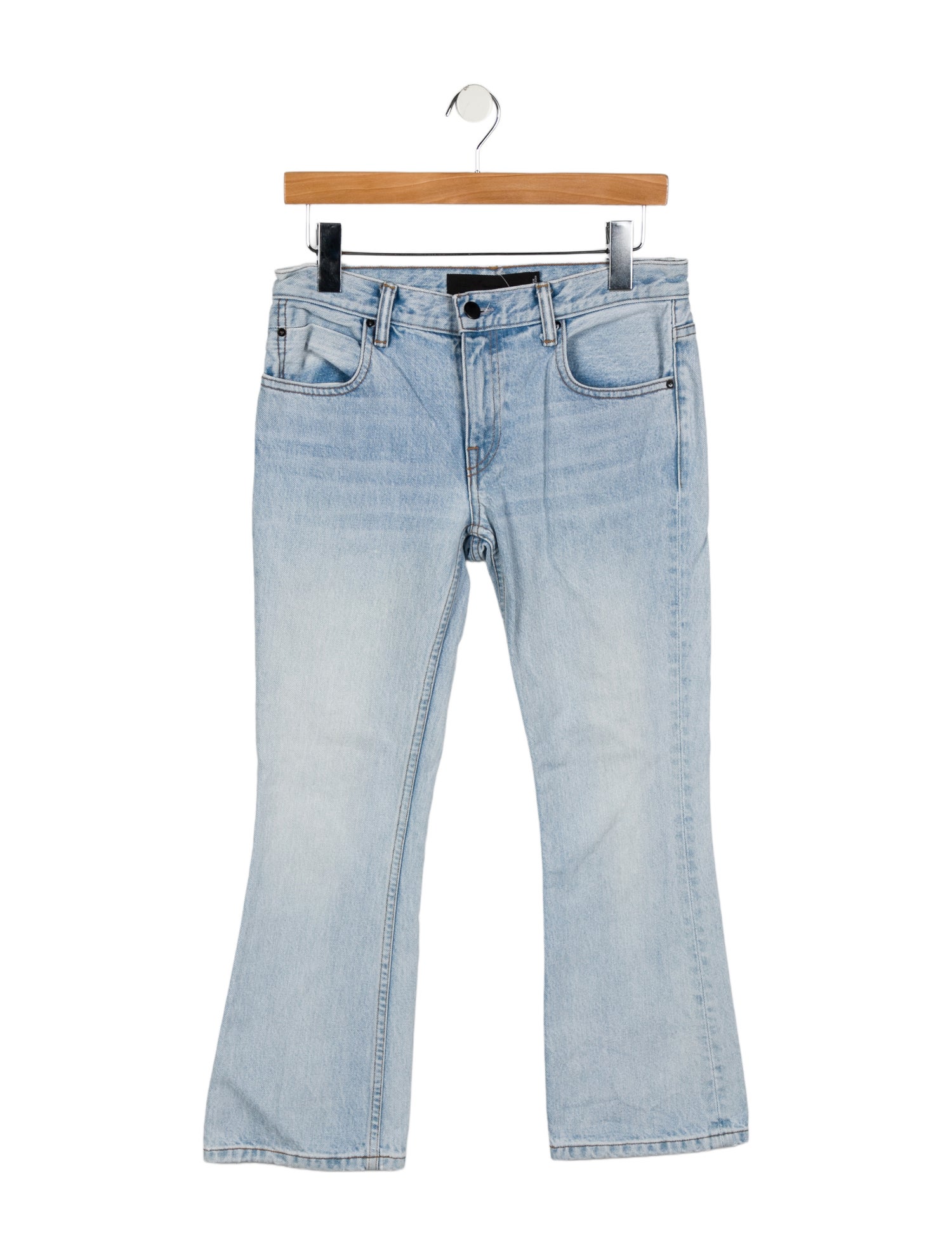 Alexander Wang Mid-Rise Straight Leg Jeans