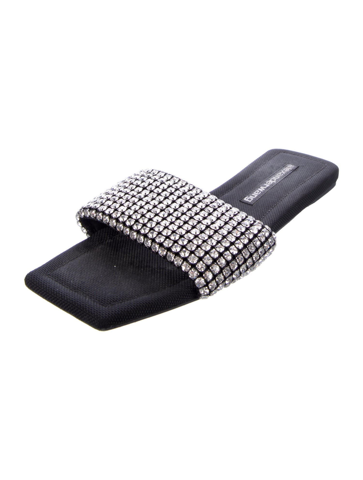 Alexander Wang Anya Crystal Flat Slide Crystal Slides