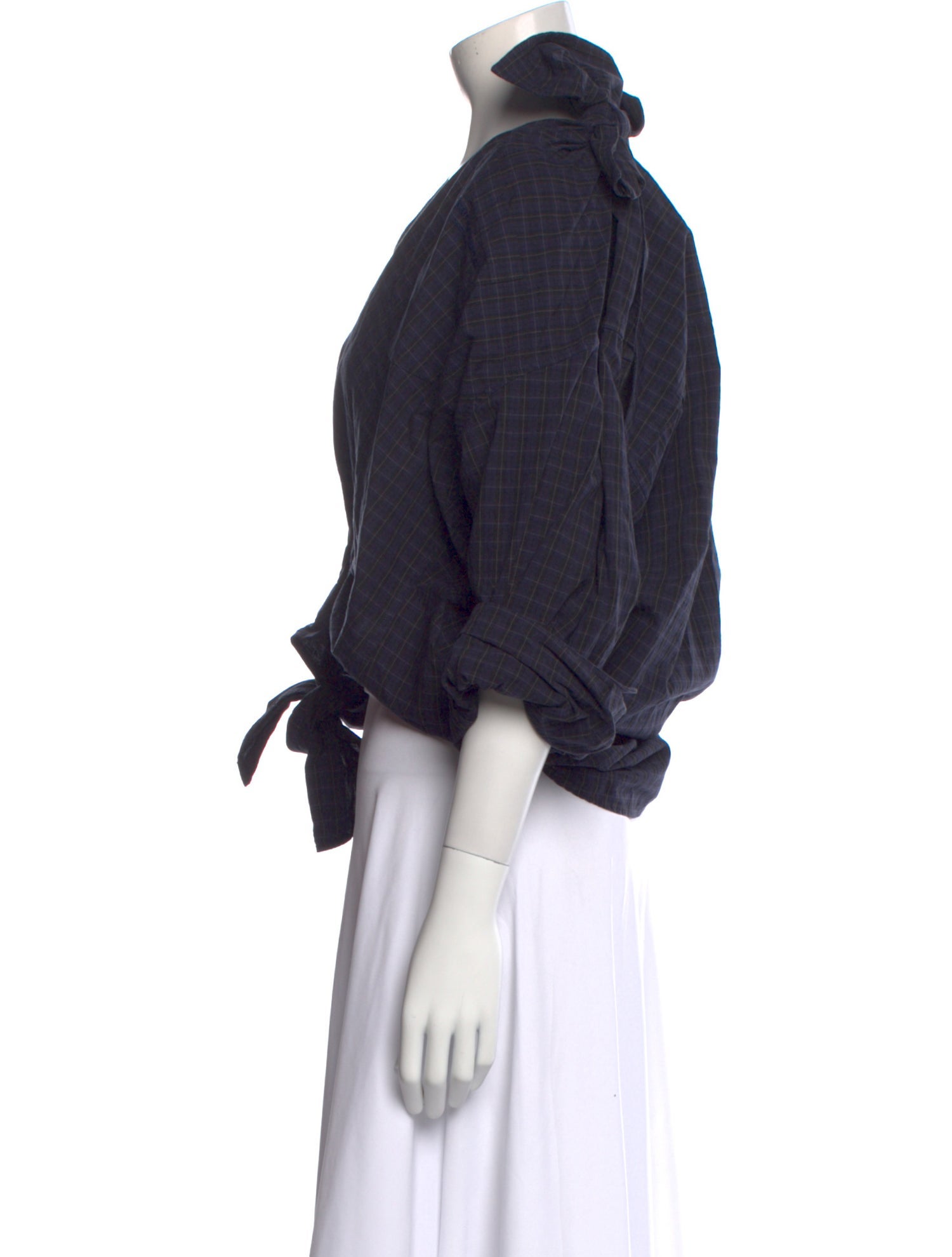 Alexander Wang Three-Quarter Sleeve Crop Top