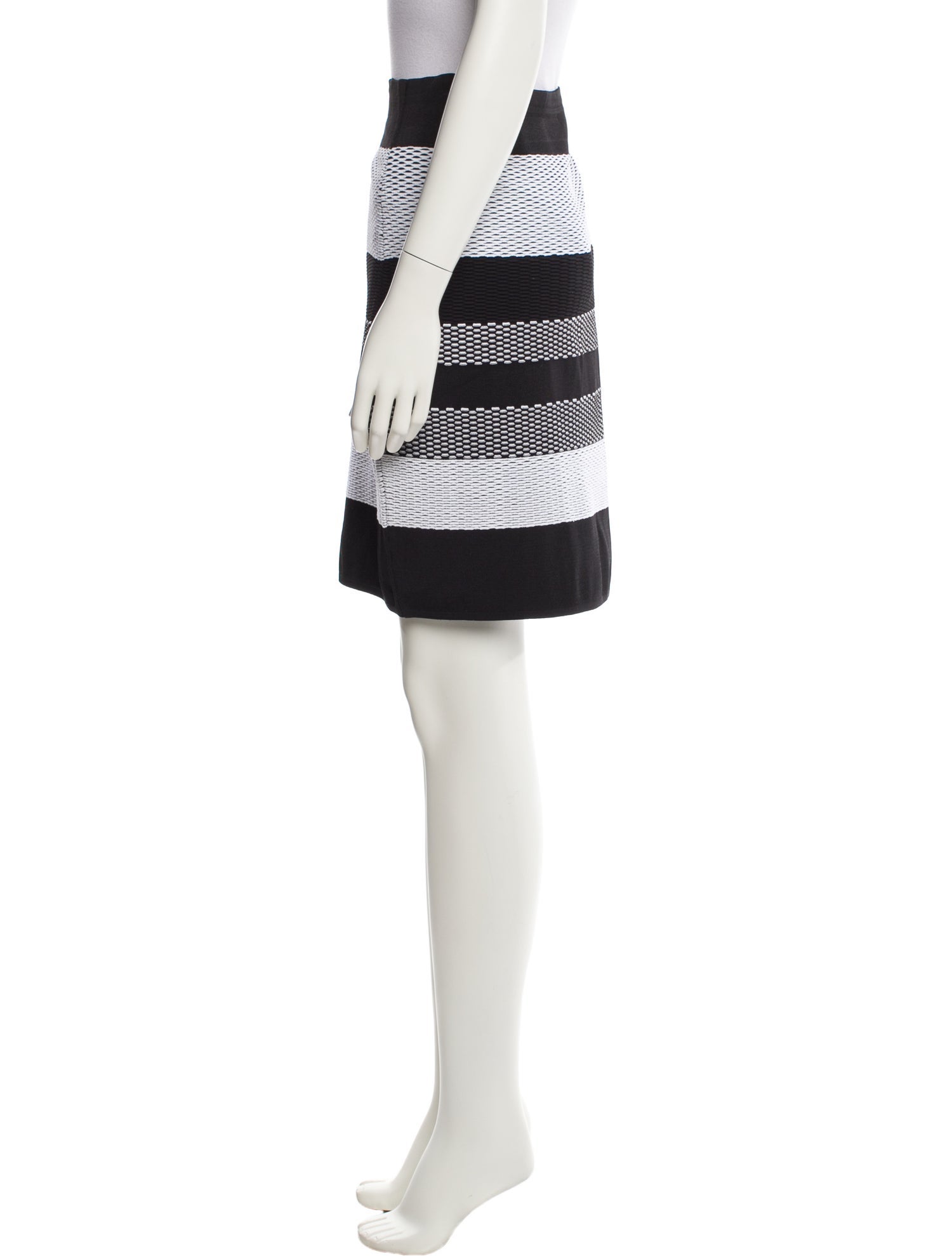 Alexander Wang Striped Knee-Length Skirt