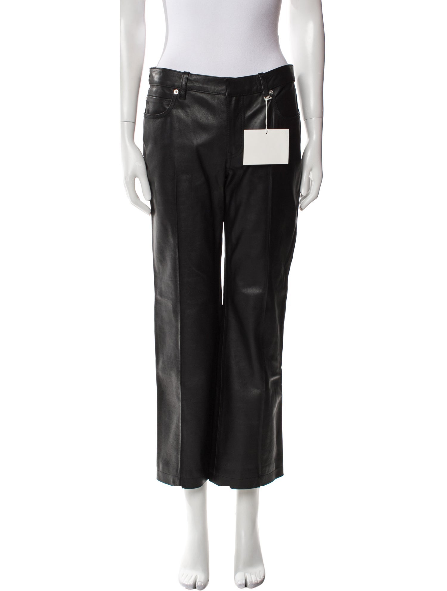 Alexander Wang Leather Wide Leg Pants