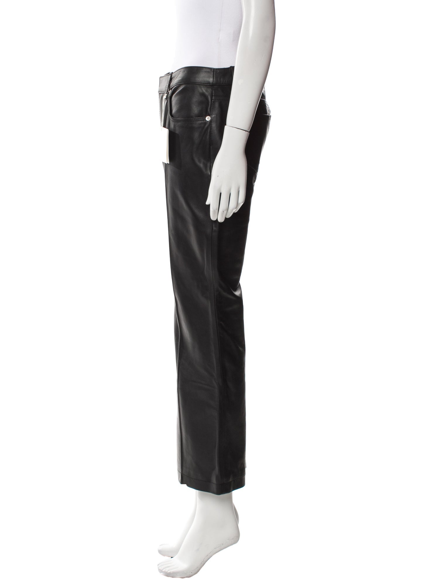 Alexander Wang Leather Wide Leg Pants