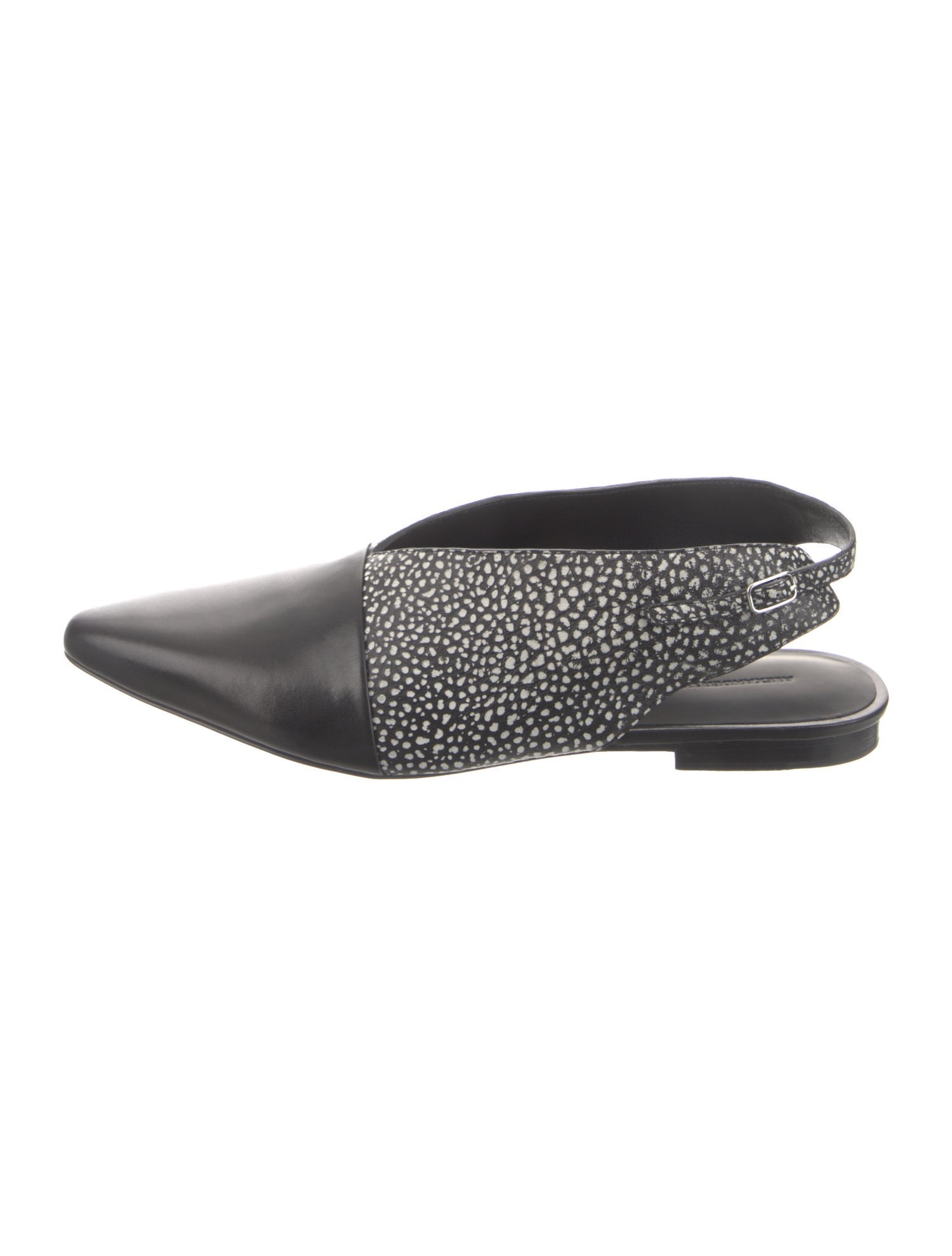 Alexander Wang Leather Printed Slingback Flats