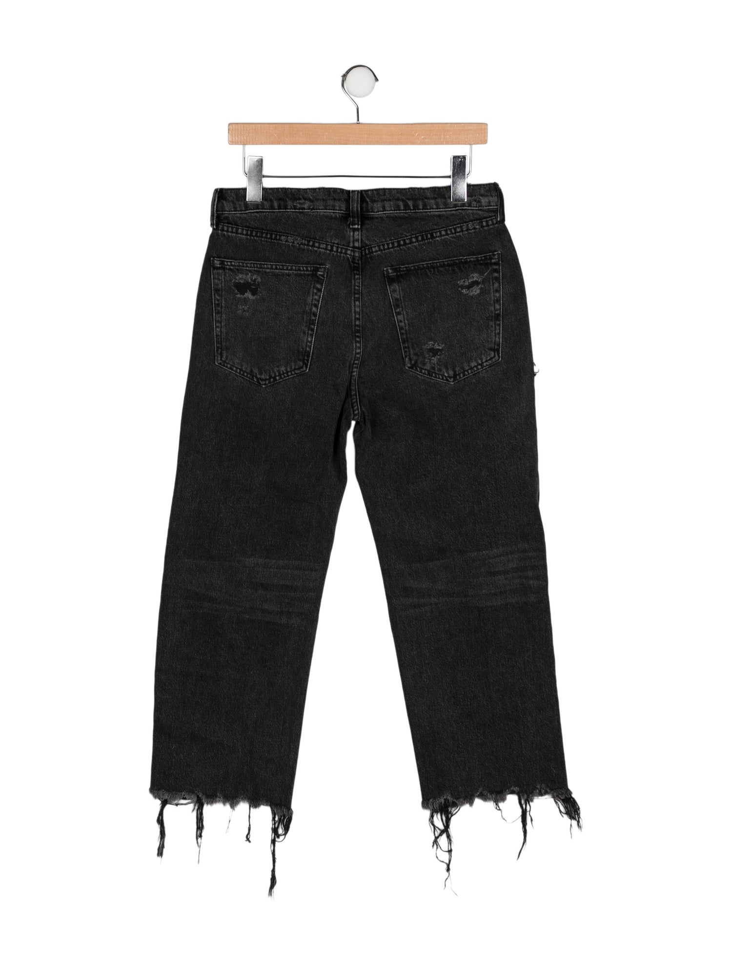 Denim x Alexander Wang Mid-Rise Straight Leg Jeans