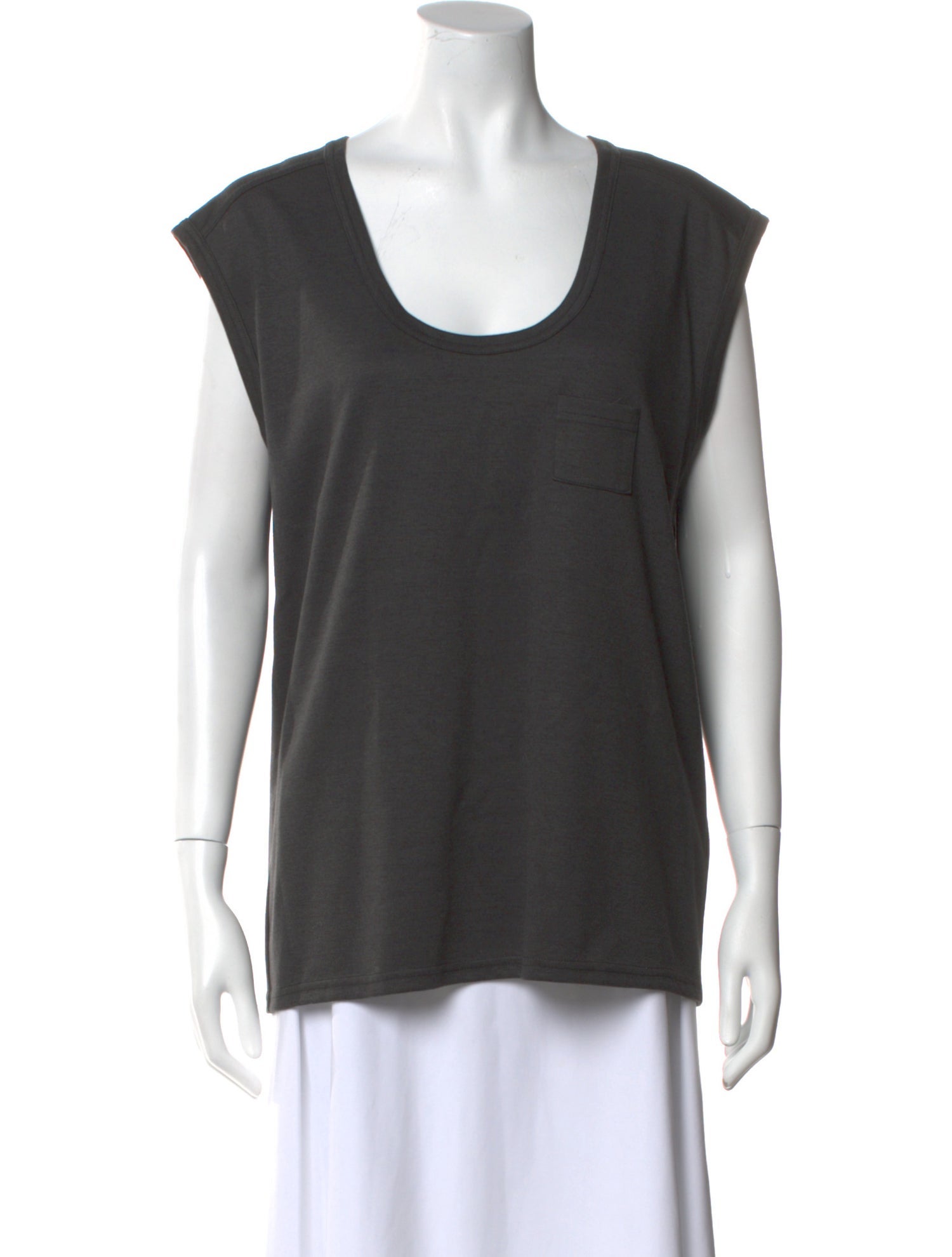 Alexander Wang Scoop Neck Short Sleeve T-Shirt
