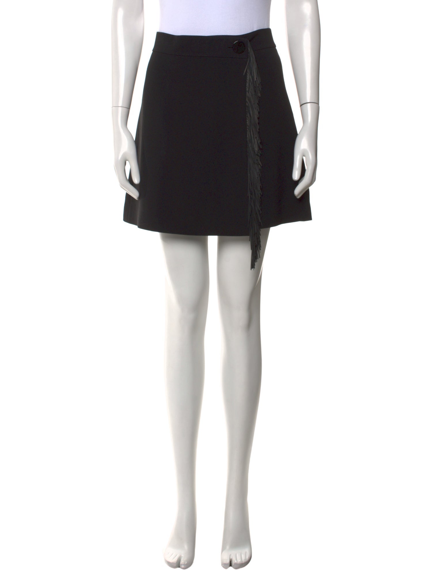 Alexander Wang Fringe Trim Accent Mini Skirt
