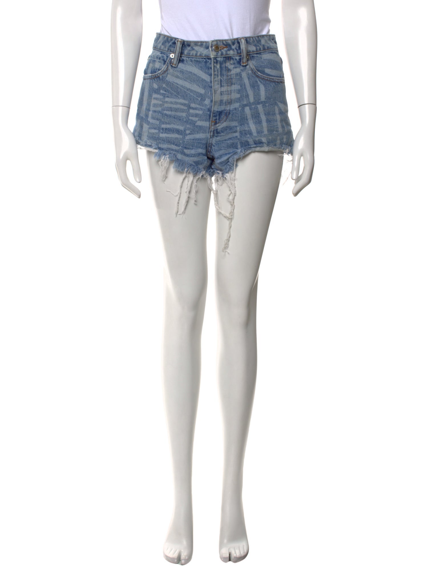 Alexander Wang Tie-Dye Print Mini Shorts