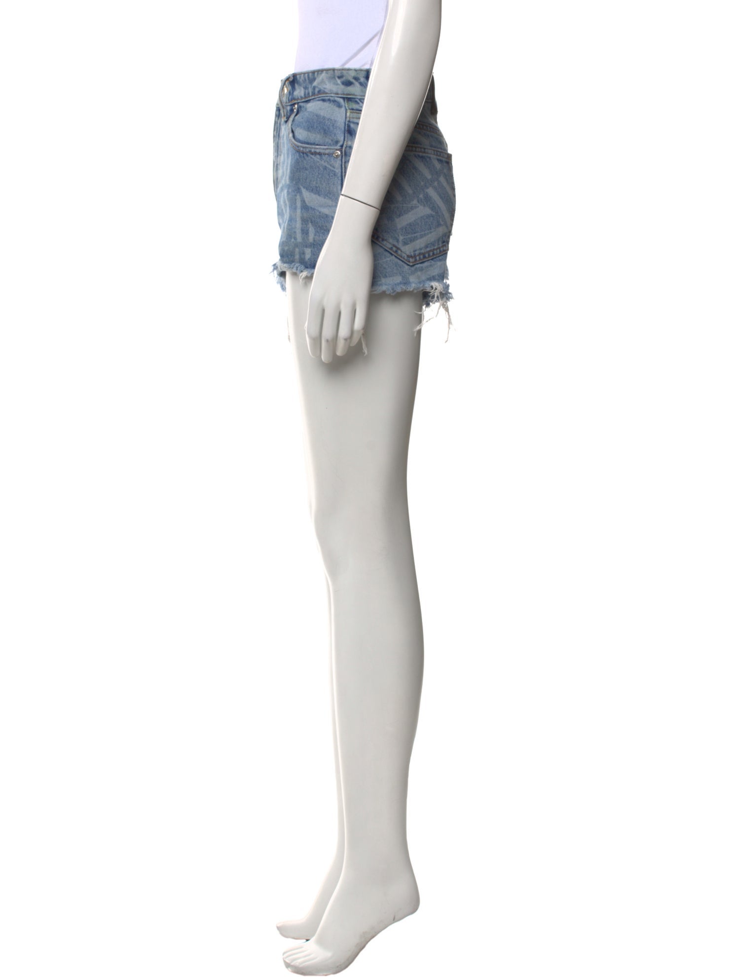 Alexander Wang Tie-Dye Print Mini Shorts