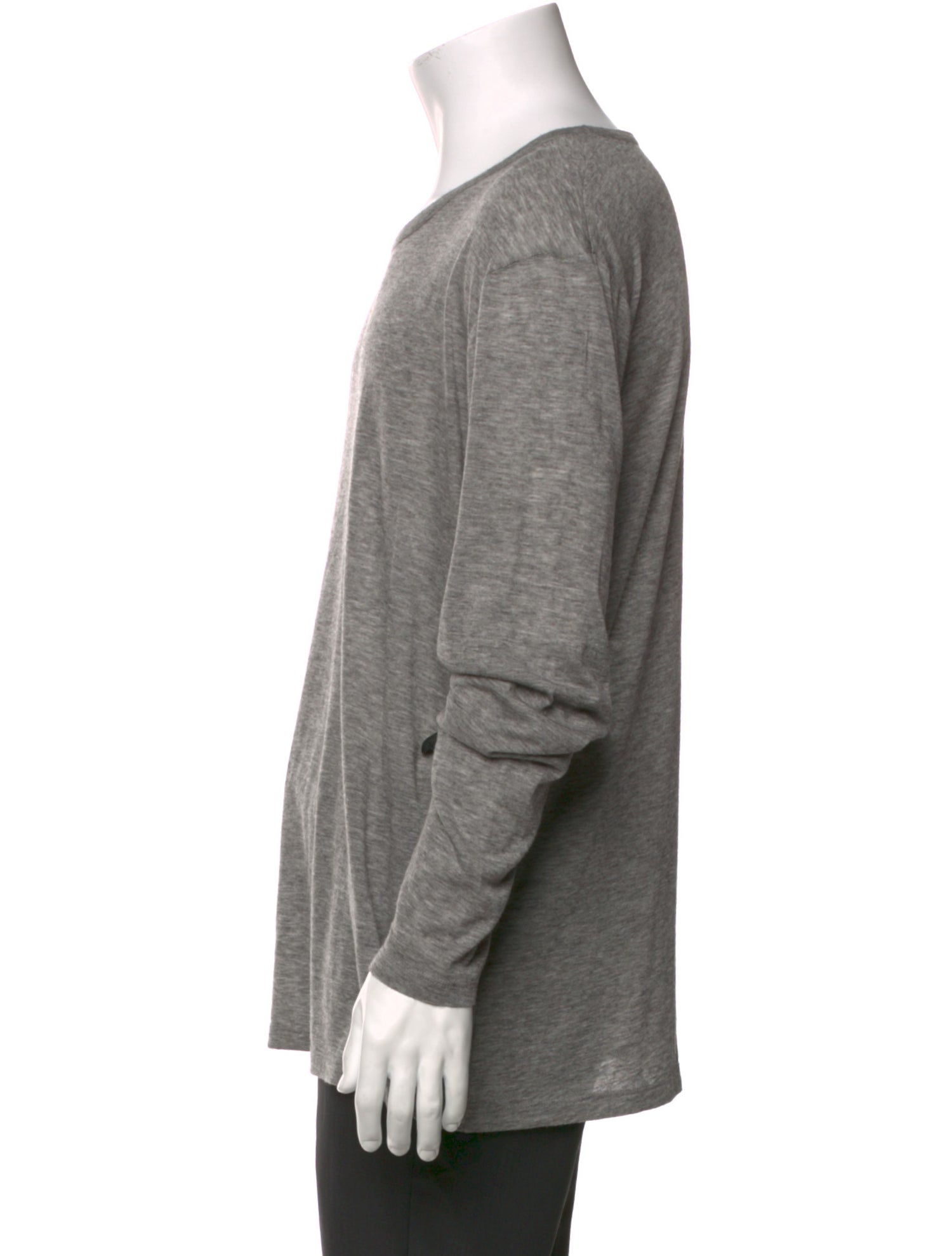 Alexander Wang Crew Neck Long Sleeve T-Shirt