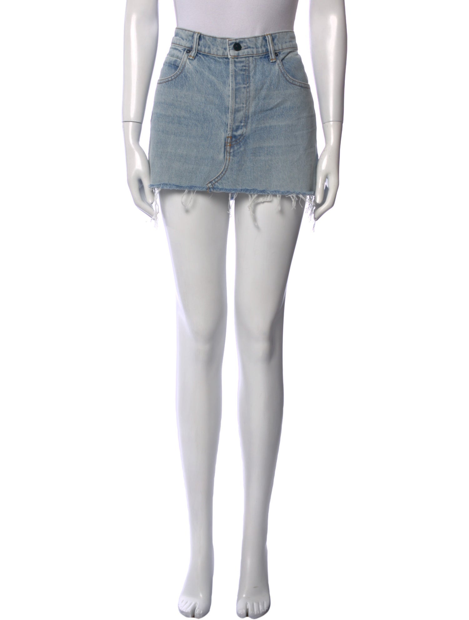 Alexander Wang Distressed Accents Mini Skirt