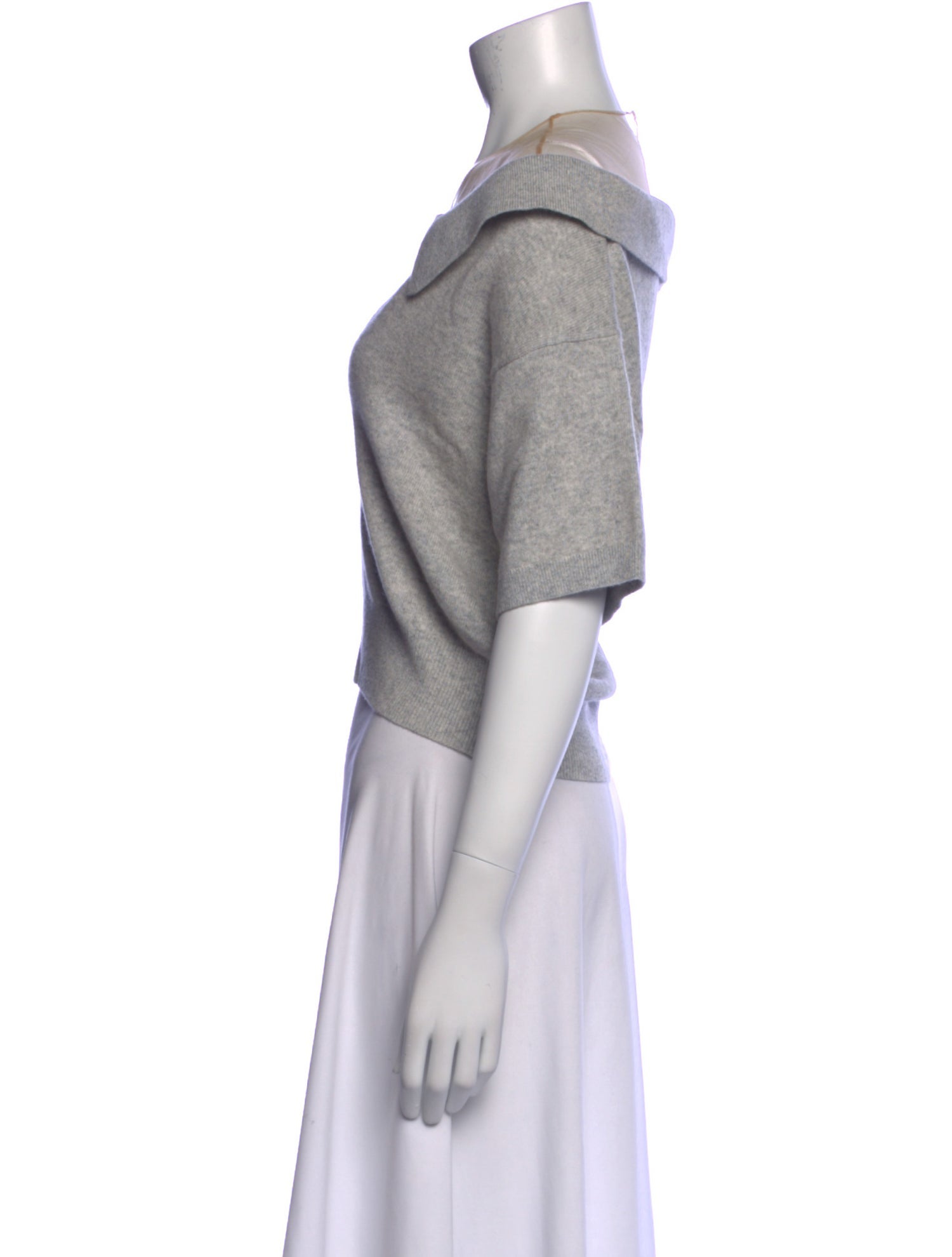 Alexander Wang Wool Crew Neck Crop Top