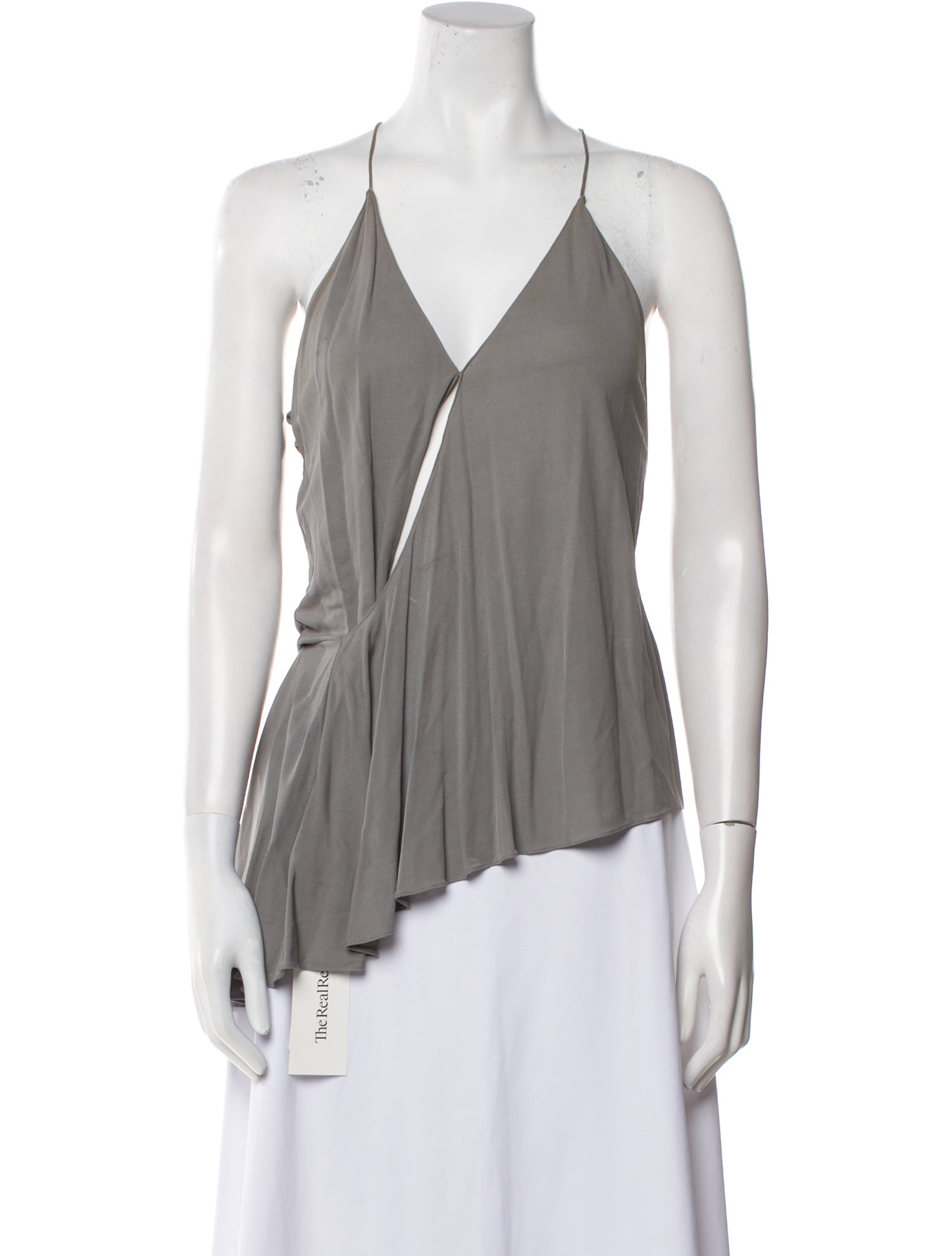 Alexander Wang Silk V-Neck Top