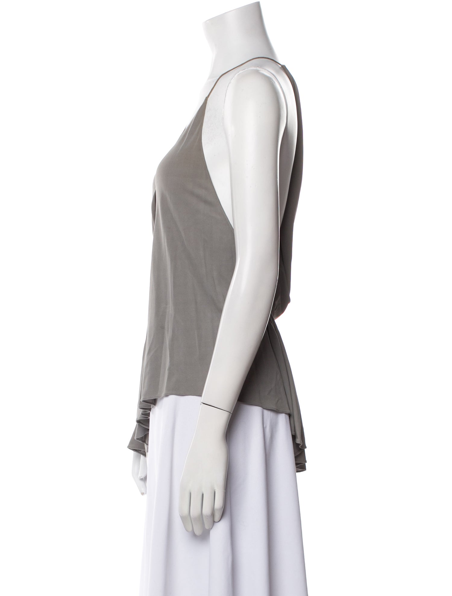 Alexander Wang Silk V-Neck Top