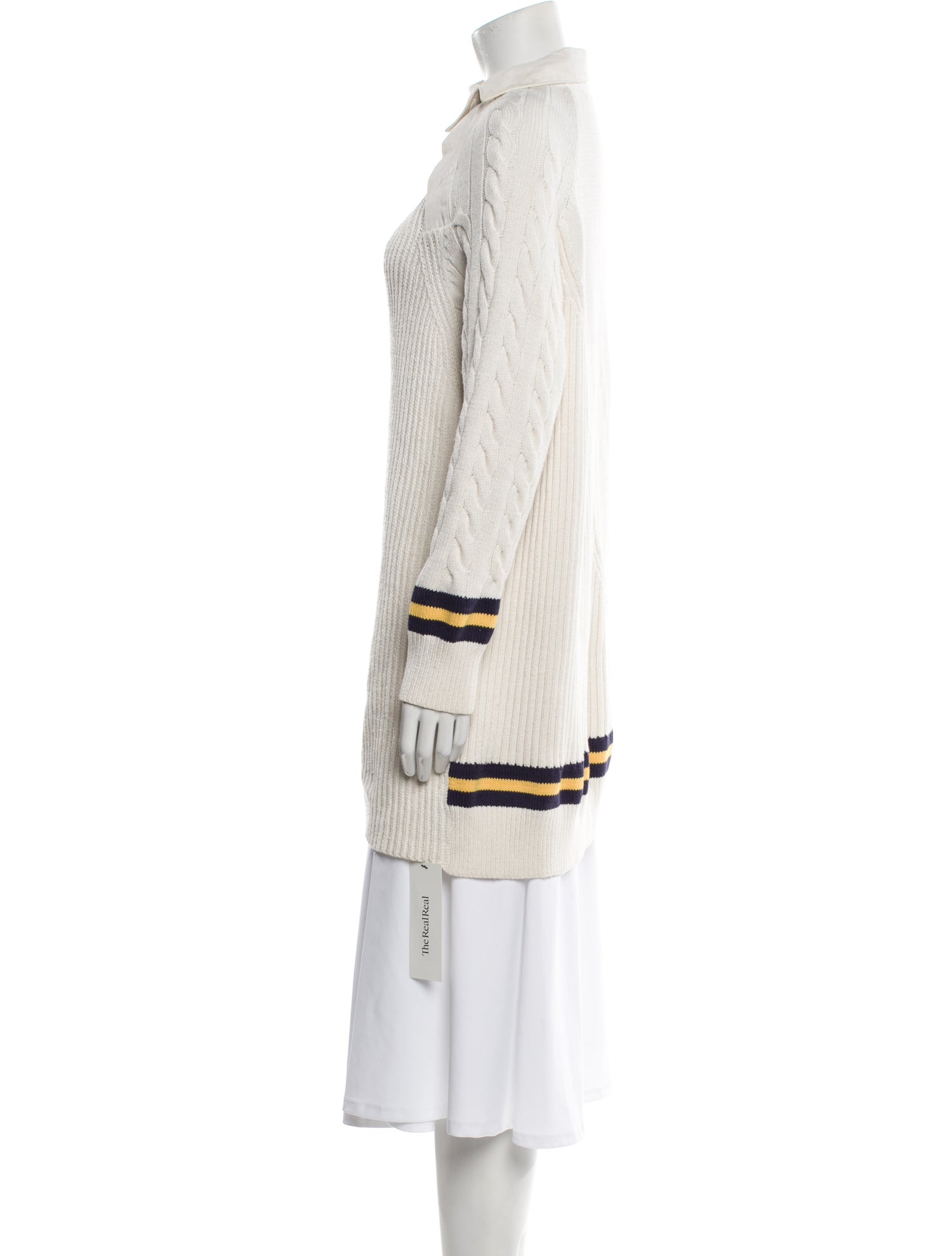 Alexander Wang Striped Mock Neck Sweater