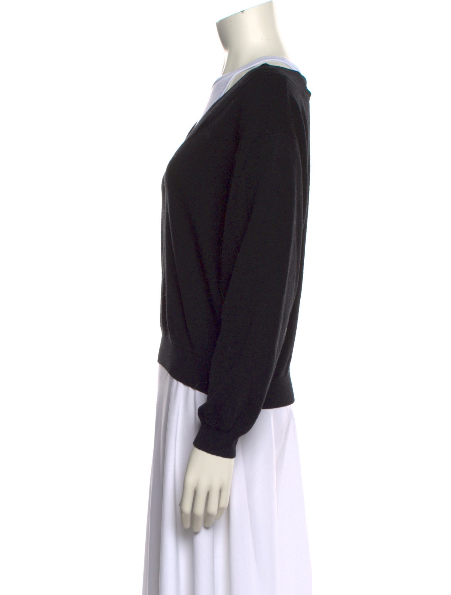 Alexander Wang V-Neck Long Sleeve Sweatshirt