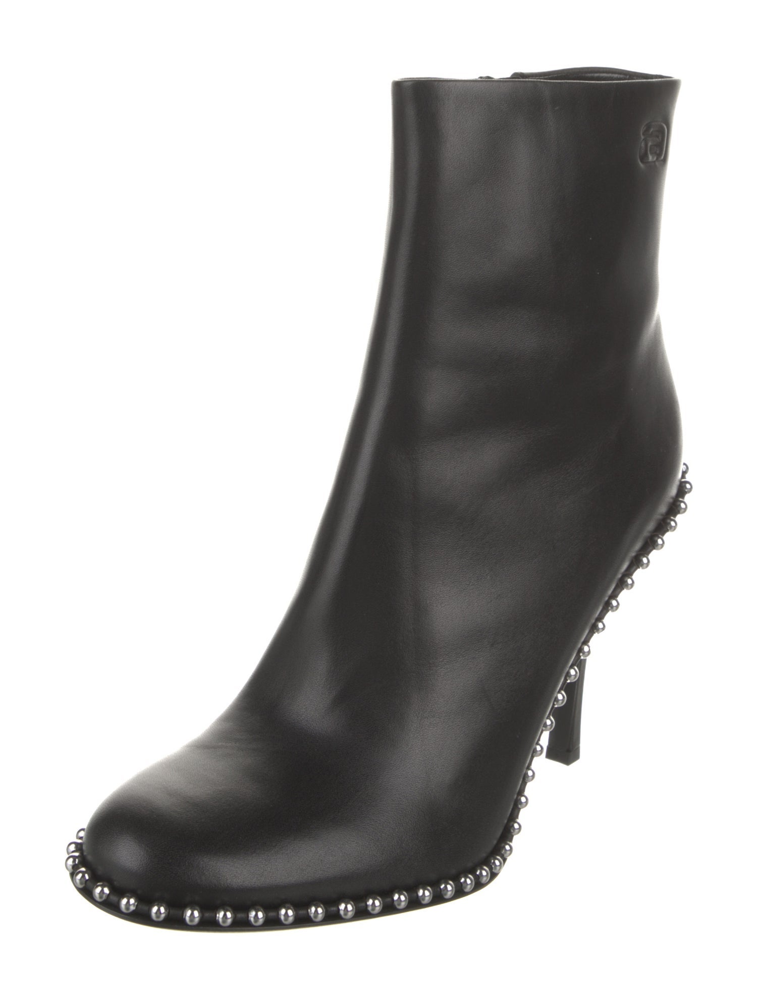 Alexander Wang Leather Studded Accents Boots