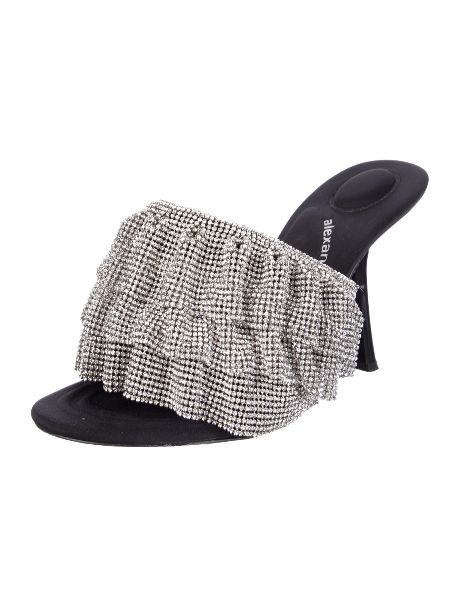 Alexander Wang Crystal Embellishments Slides