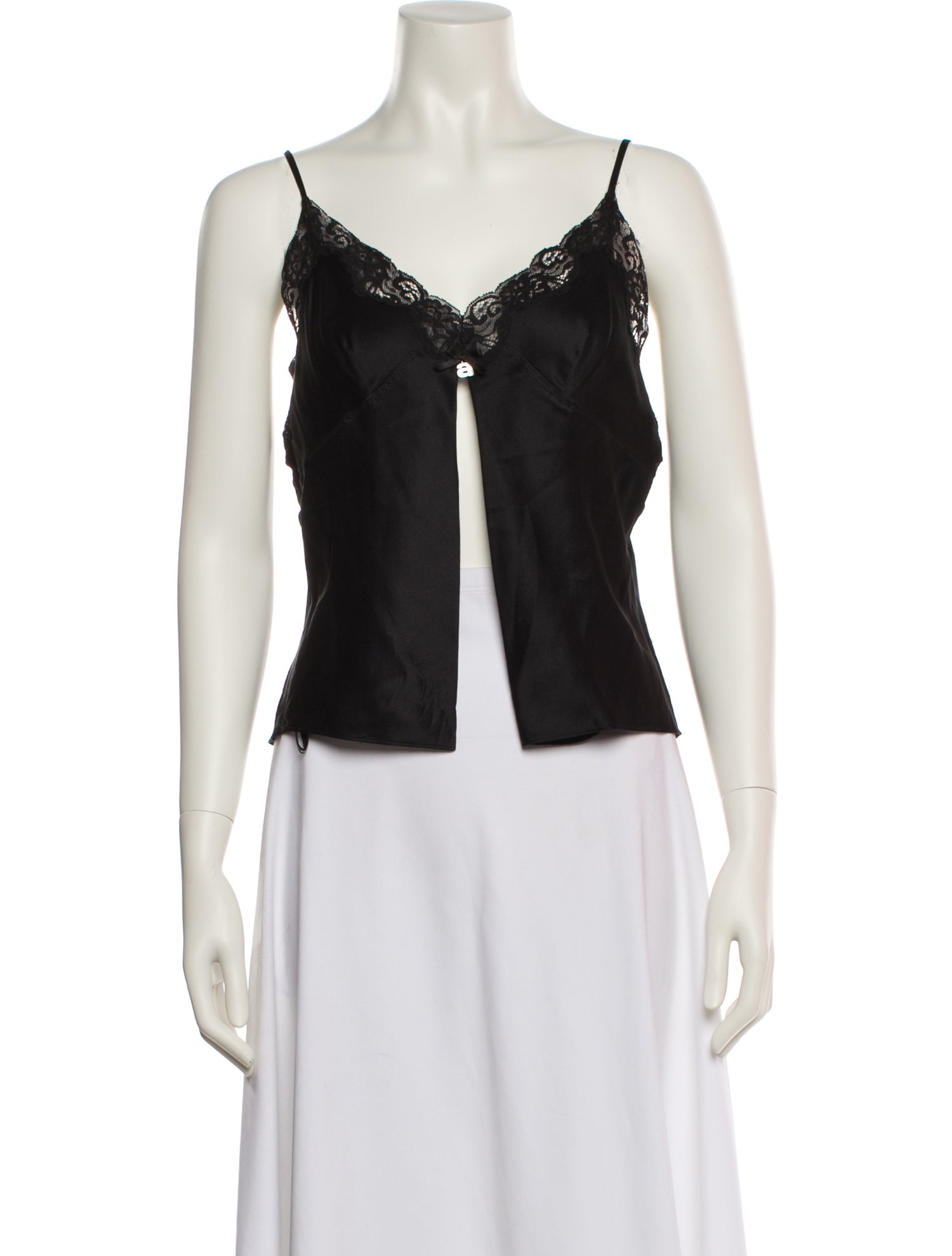 Alexanderwang.T V-Neck Sleeveless Crop Top