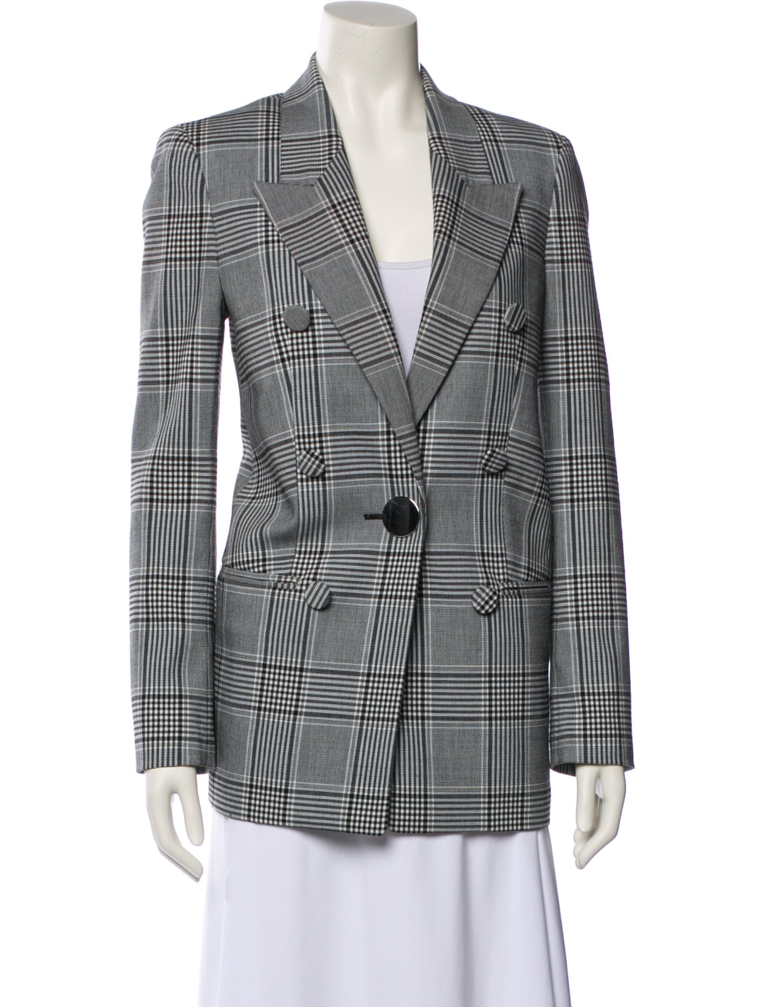 Alexander Wang Plaid Print Blazer