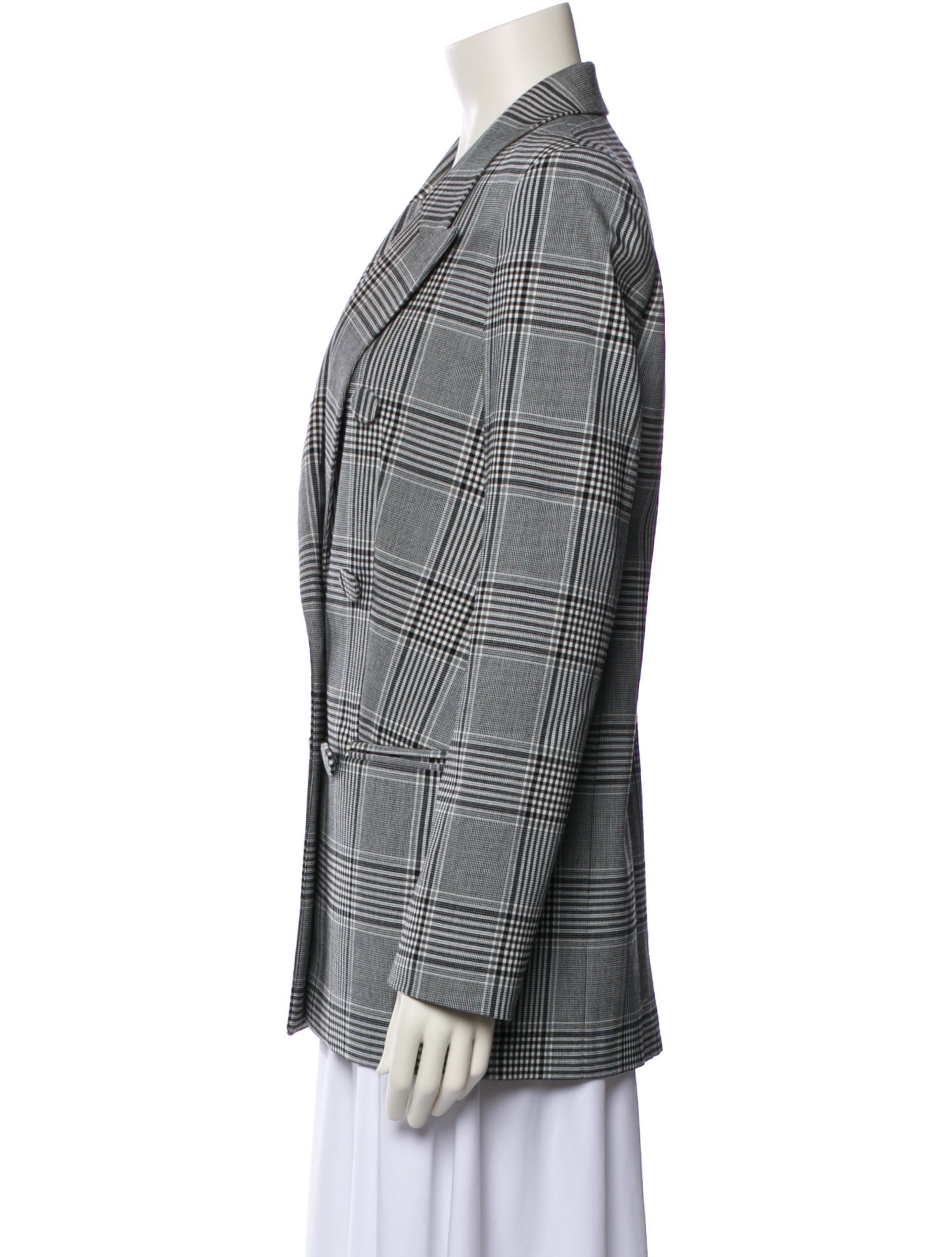 Alexander Wang Plaid Print Blazer