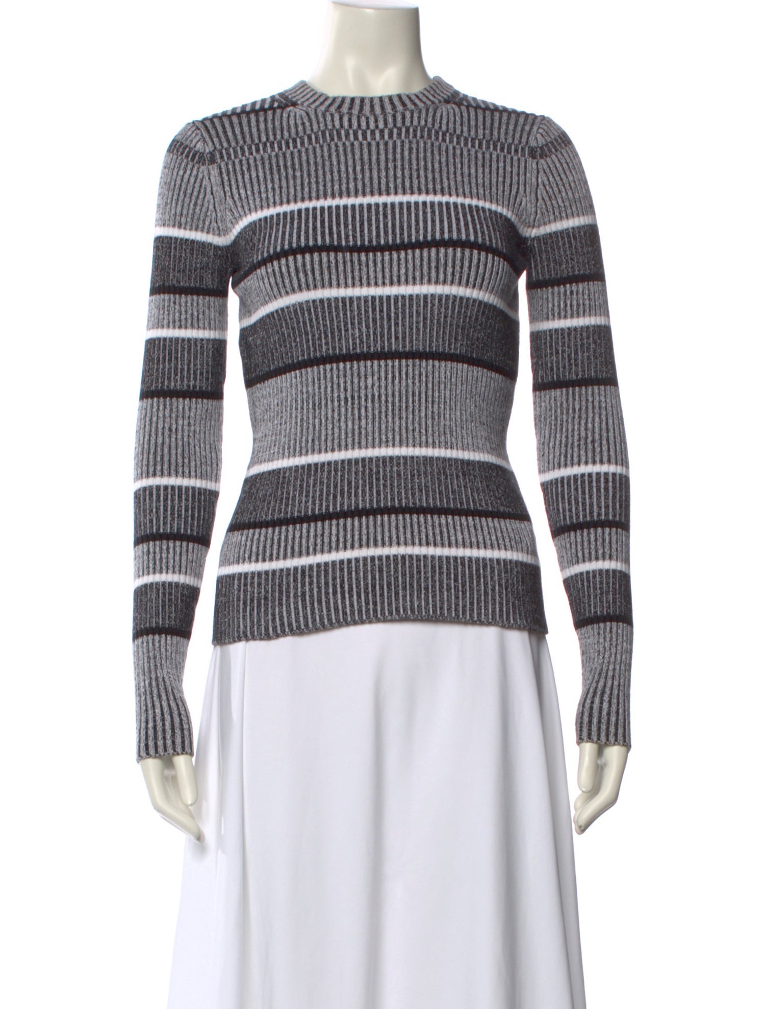 Alexander Wang Striped Crew Neck Sweater