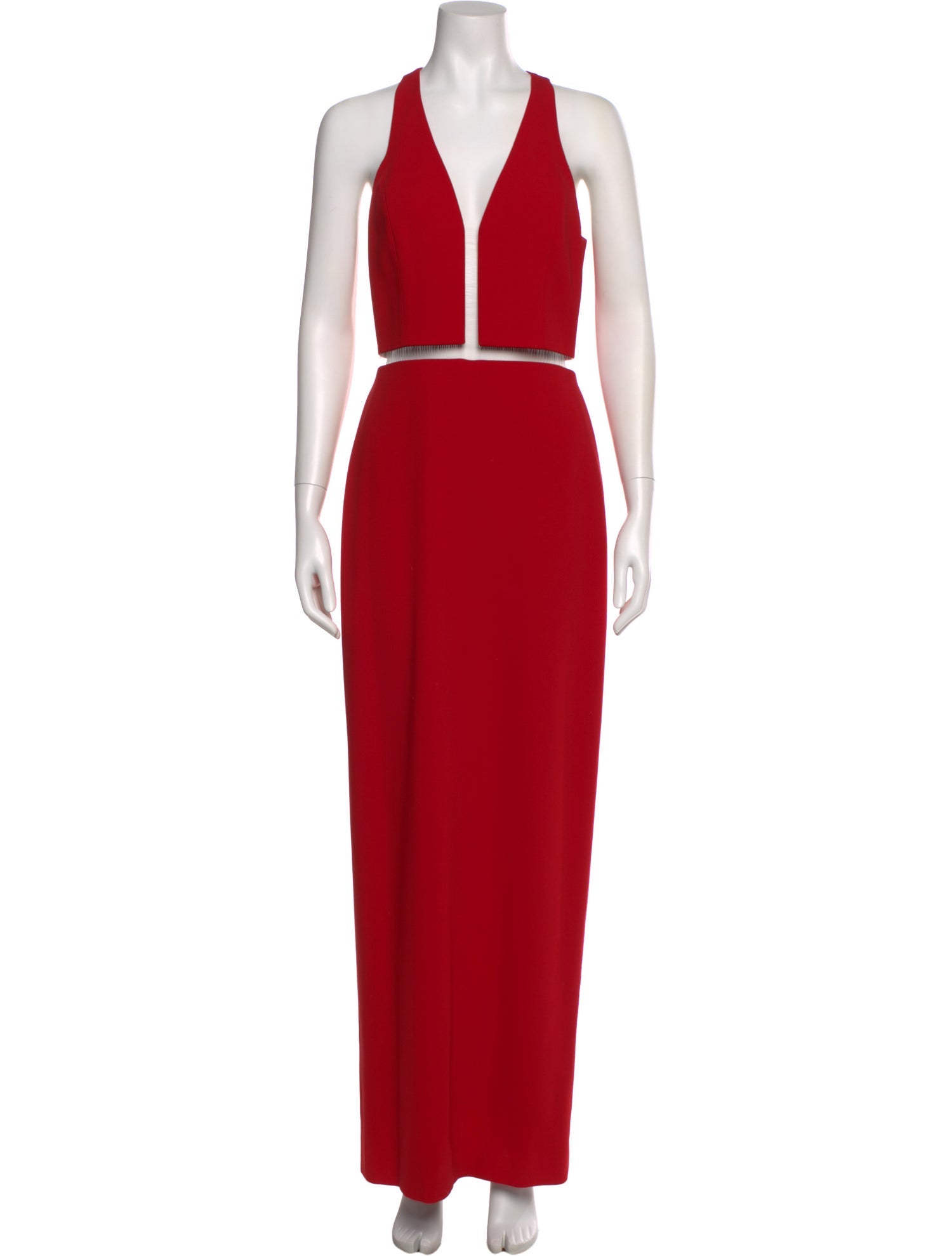 Alexander Wang V-Neck Long Dress