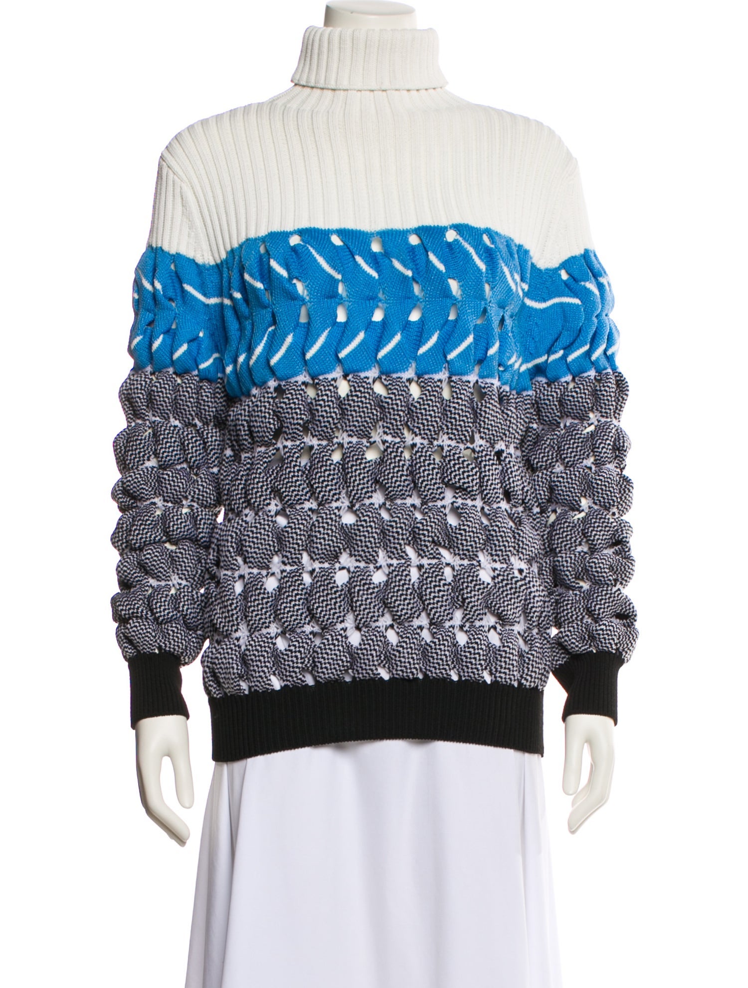 Alexander Wang Striped Turtleneck Sweater