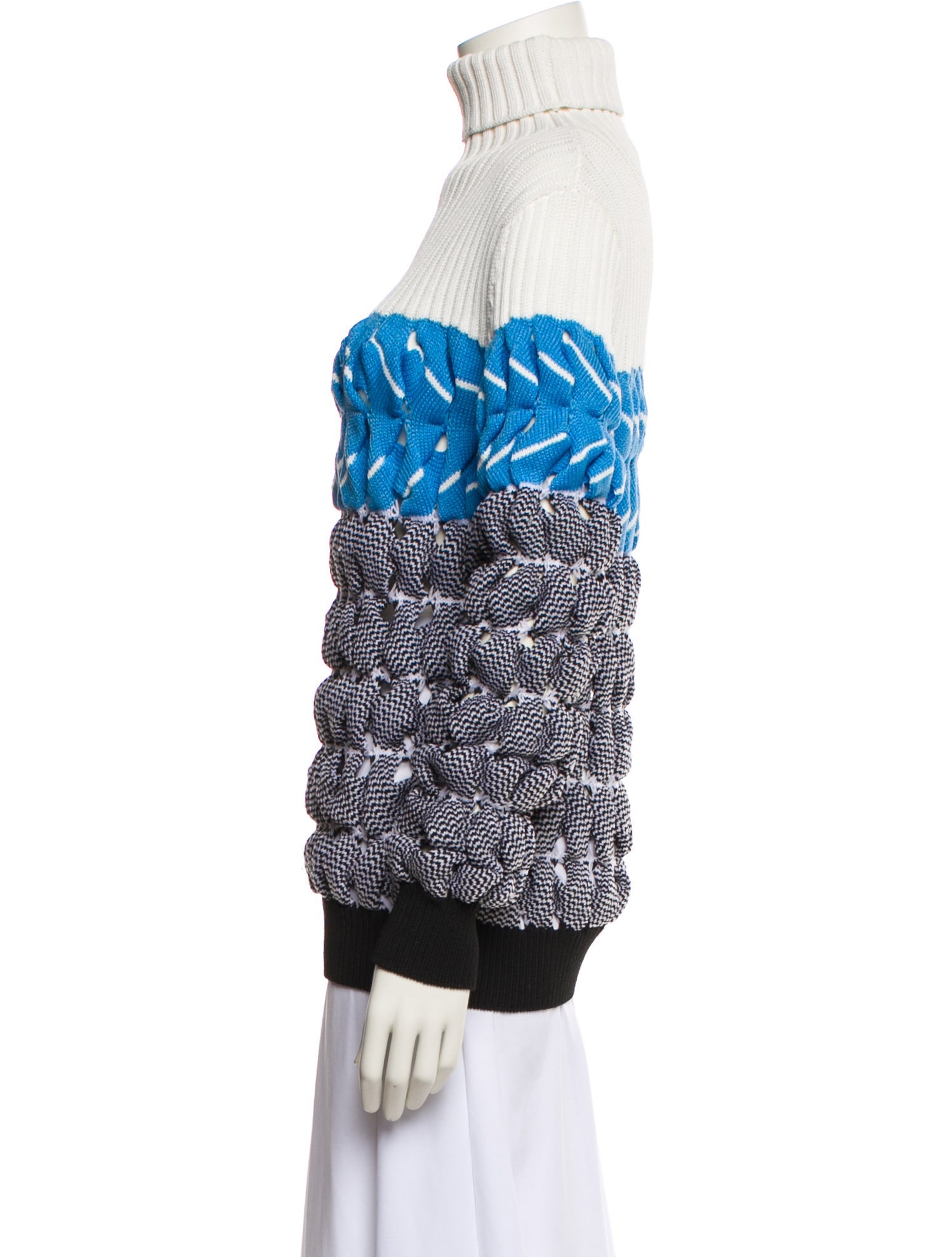 Alexander Wang Striped Turtleneck Sweater