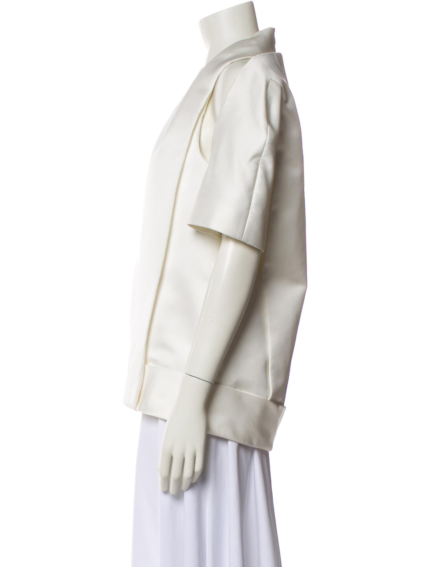 Alexander Wang Mock Neck Three-Quarter Sleeve Sweatshirt