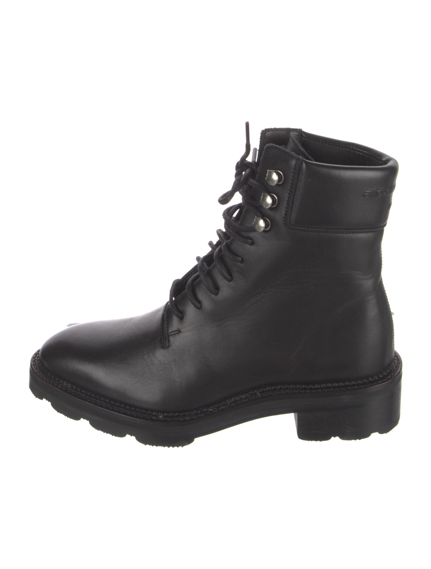 Alexander Wang Leather Combat Boots