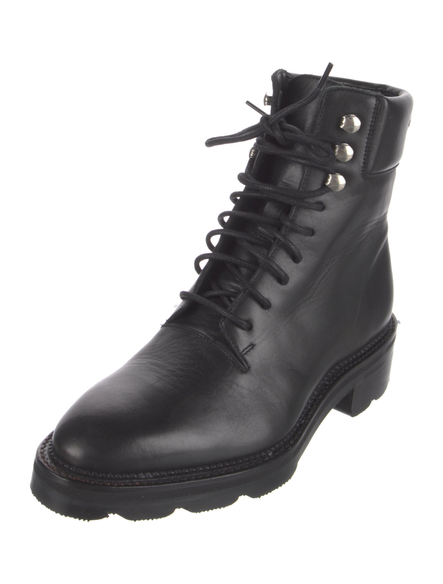 Alexander Wang Leather Combat Boots