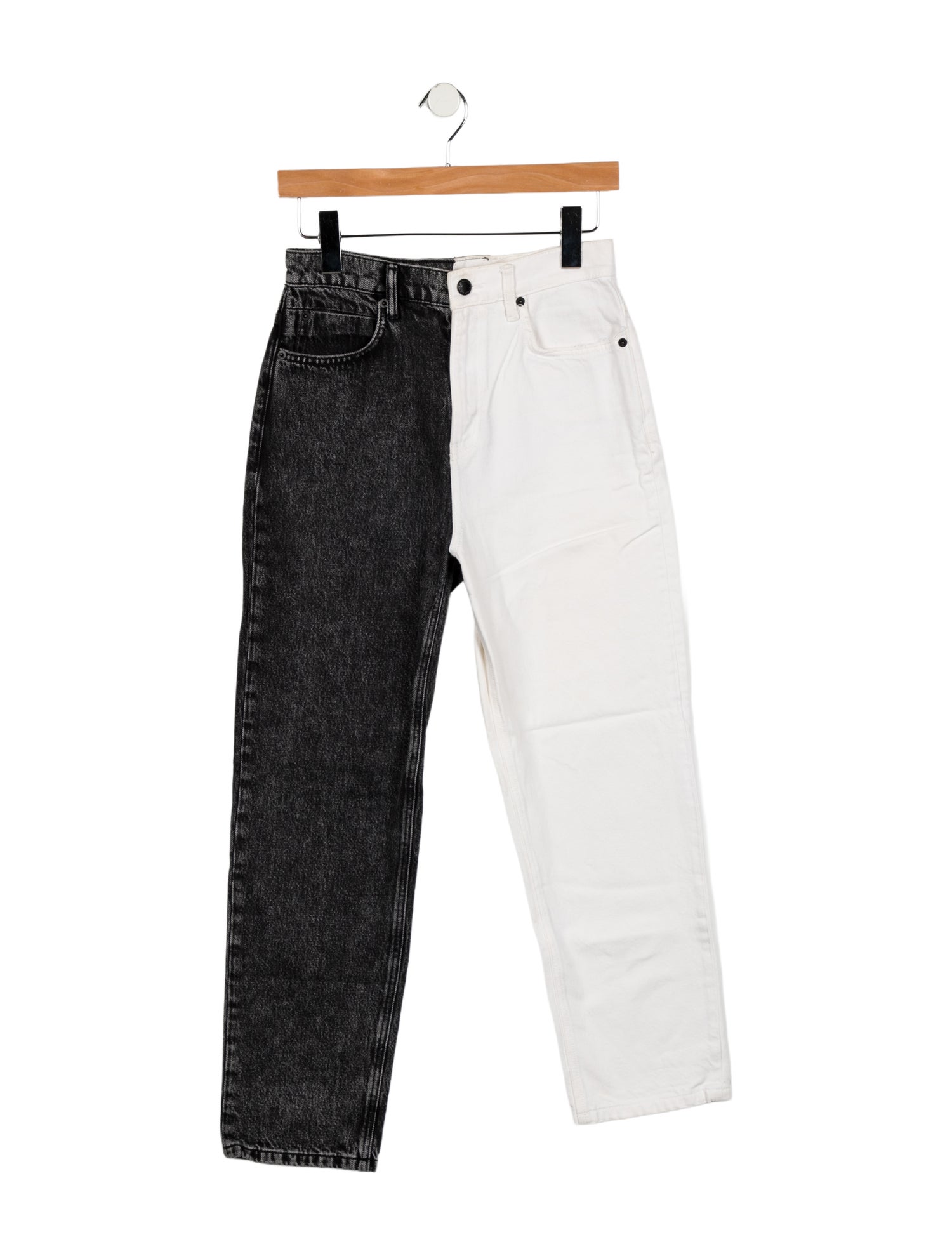 Alexander Wang High-Rise Straight Leg Jeans