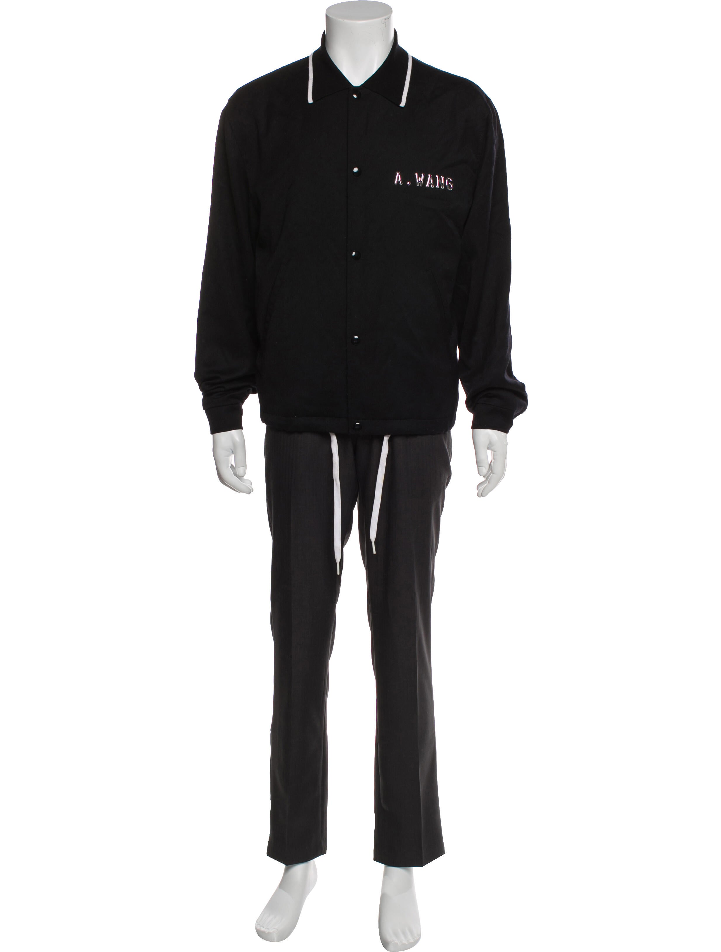 Alexander Wang Wool Graphic Print Parka