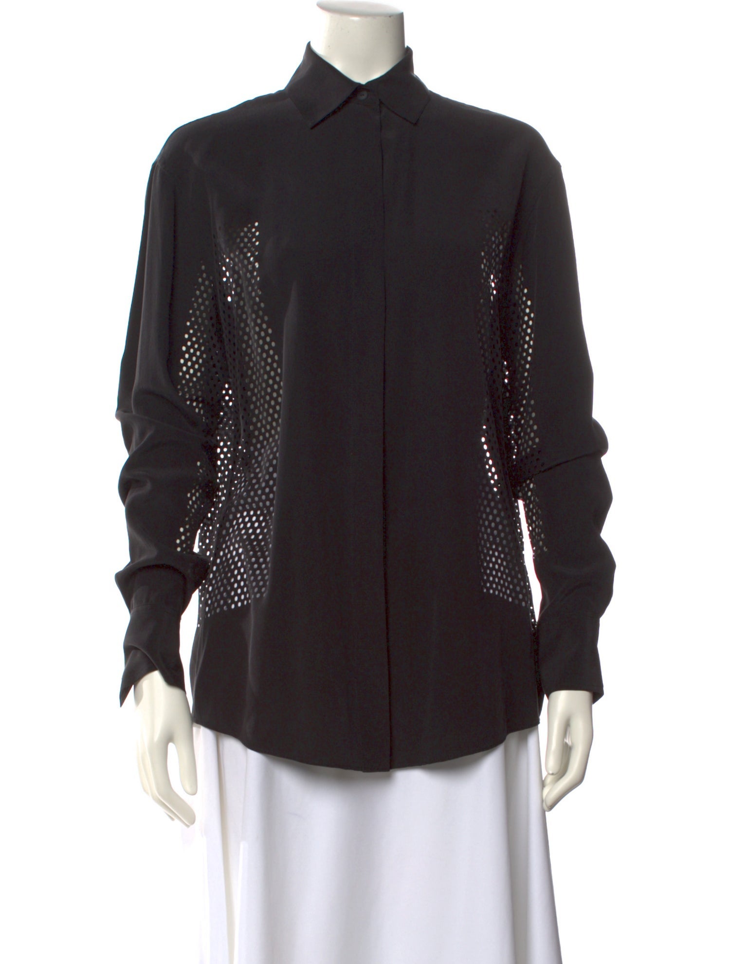 Alexander Wang Long Sleeve Button-Up Top