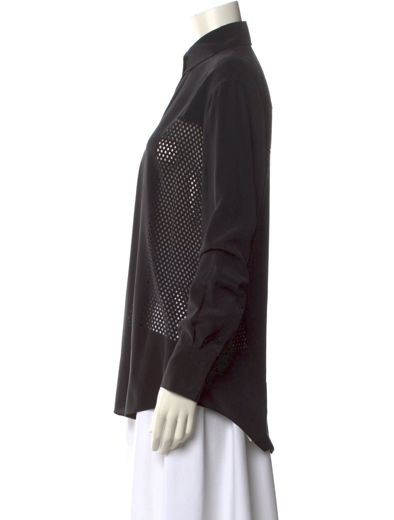 Alexander Wang Long Sleeve Button-Up Top