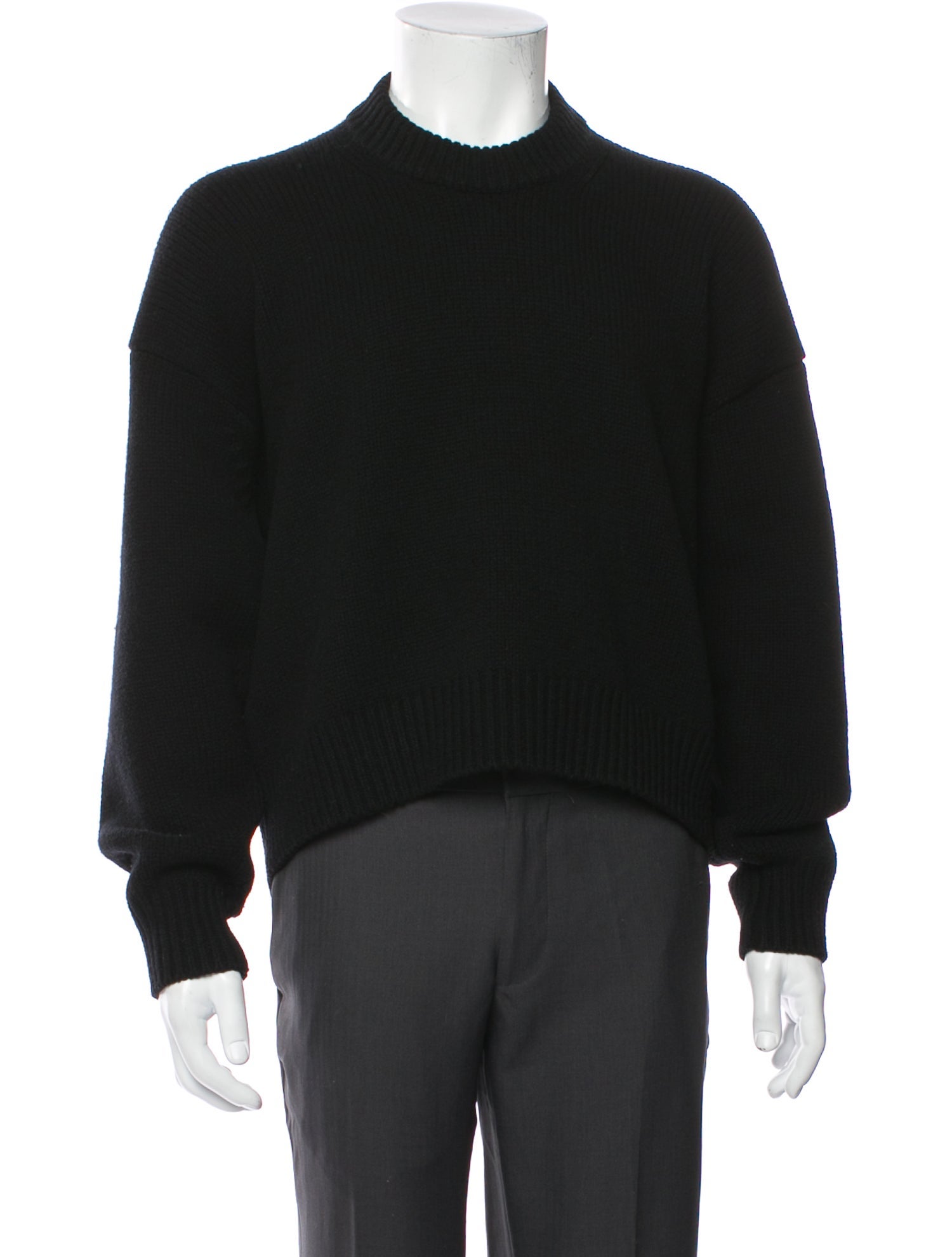 Alexander Wang Wool Crew Neck Polo Sweater