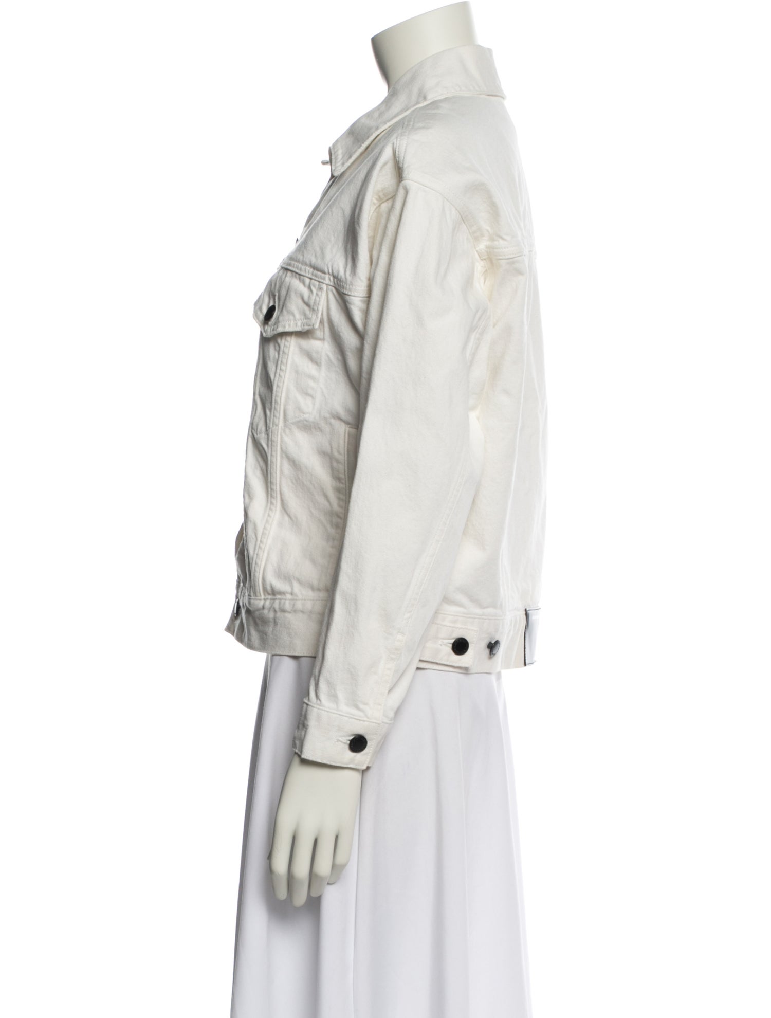 Alexander Wang Colorblock Pattern Denim Jacket