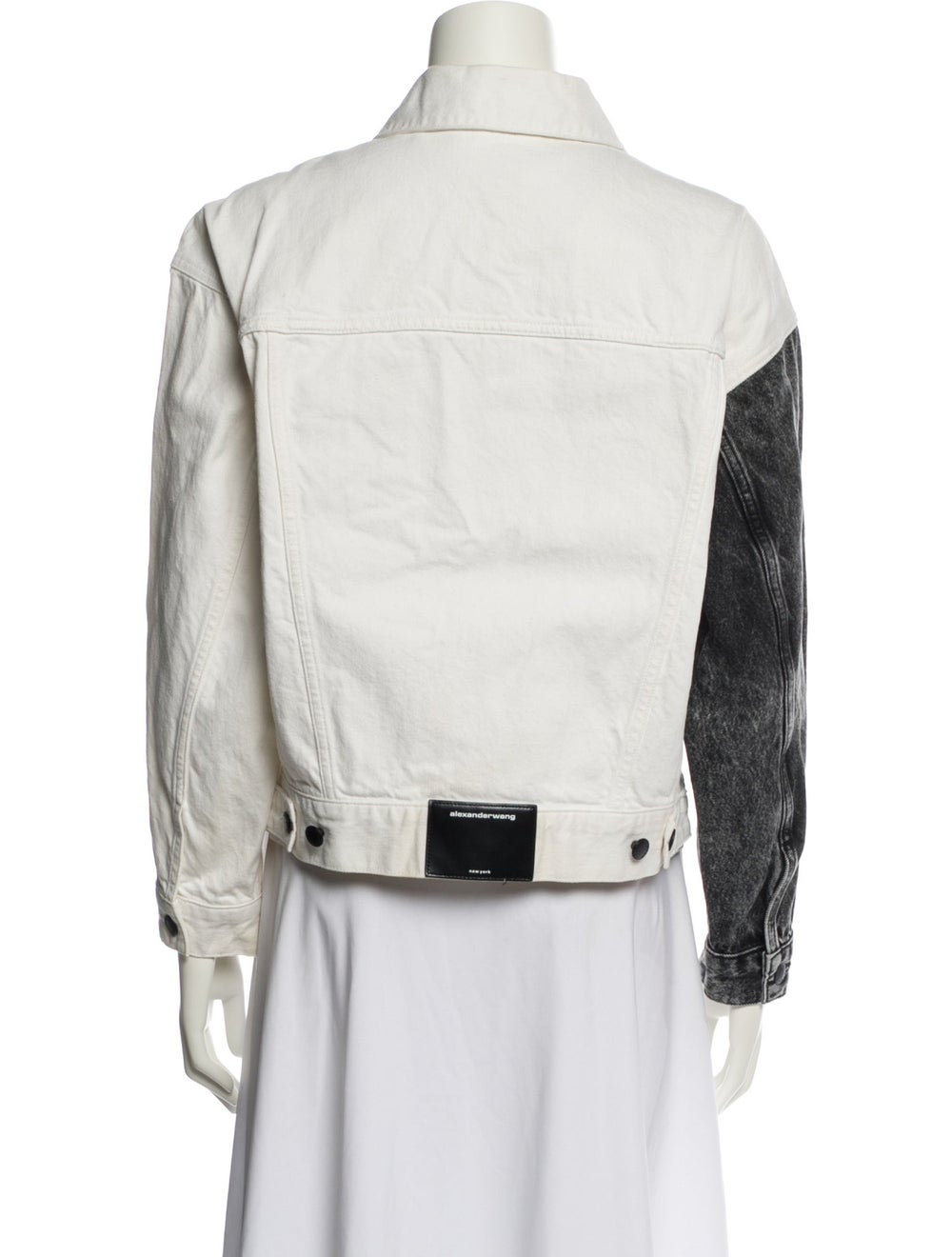 Alexander Wang Colorblock Pattern Denim Jacket - image 3