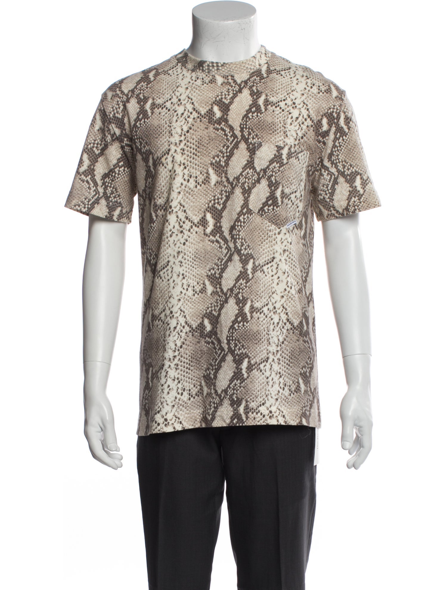 Alexander Wang Animal Print Crew Neck T-Shirt