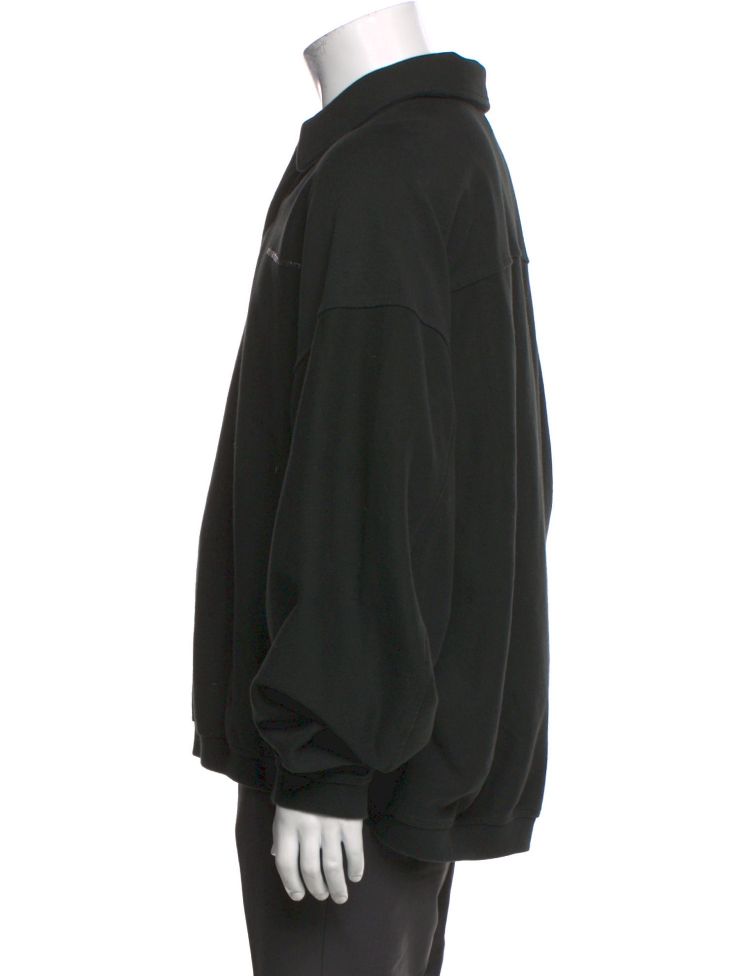 Alexander Wang Collar Long Sleeve Polo Shirt