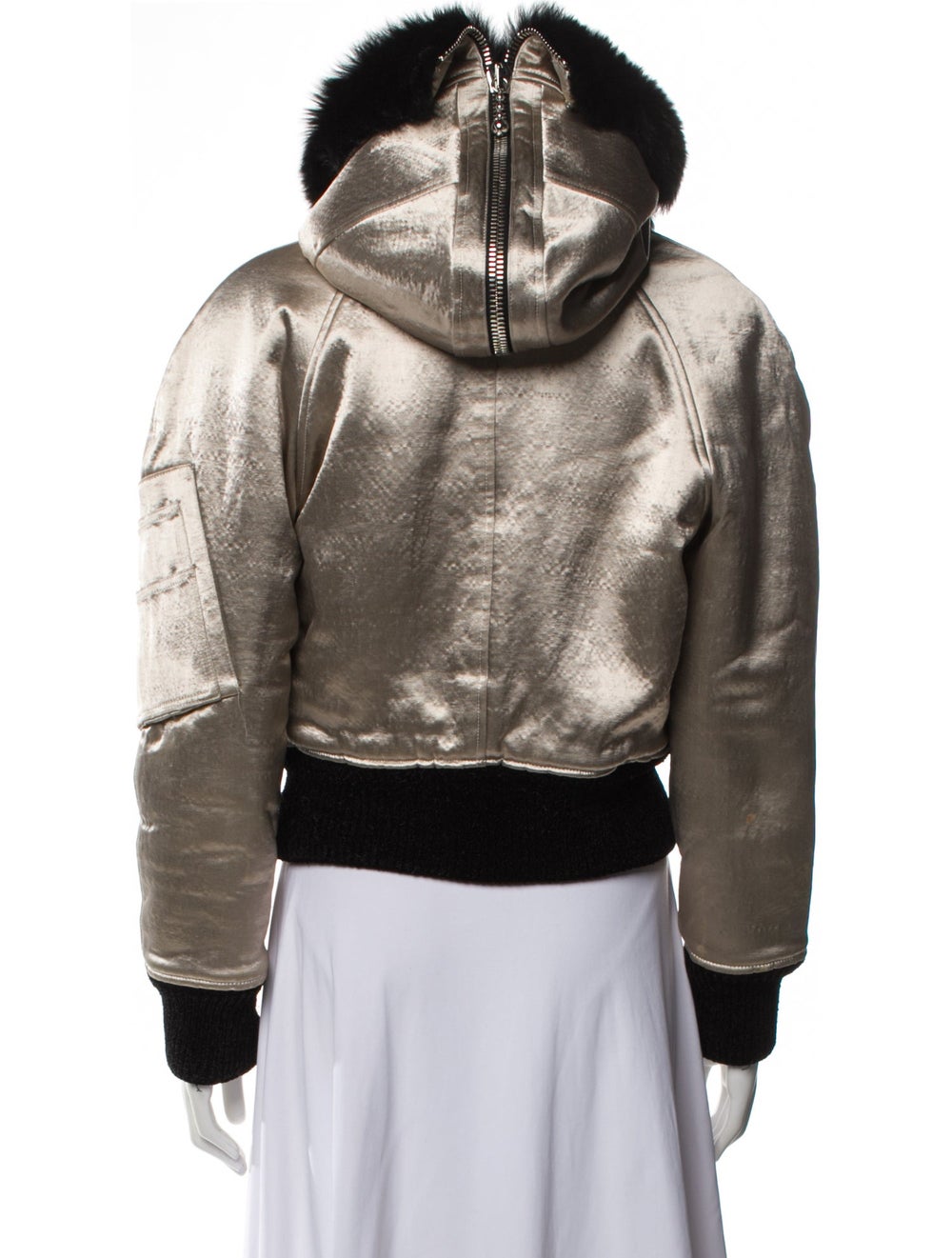 Alexander Wang Colorblock Pattern Fur Jacket - image 3