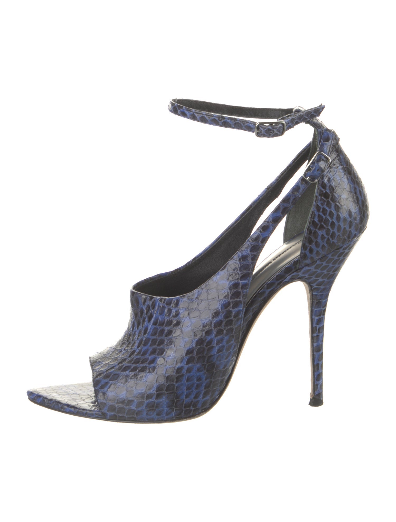 Alexander Wang Snakeskin Animal Print Sandals