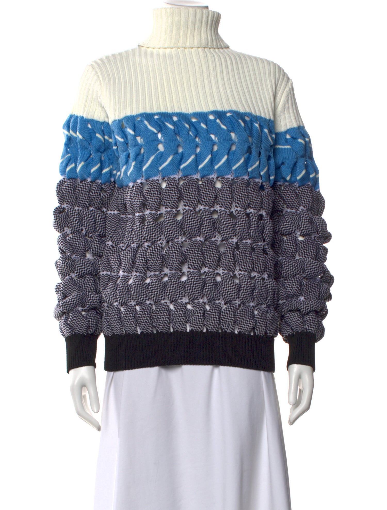 Alexander Wang Striped Turtleneck Sweater
