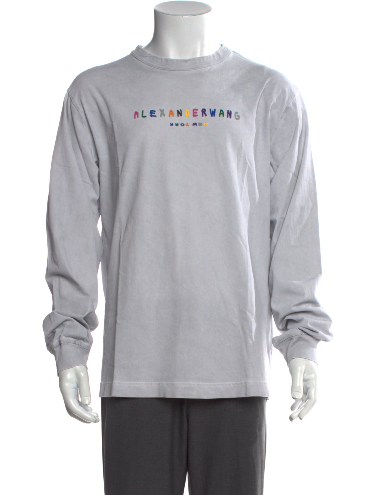 Alexander Wang Graphic Print Long Sleeve Shirt